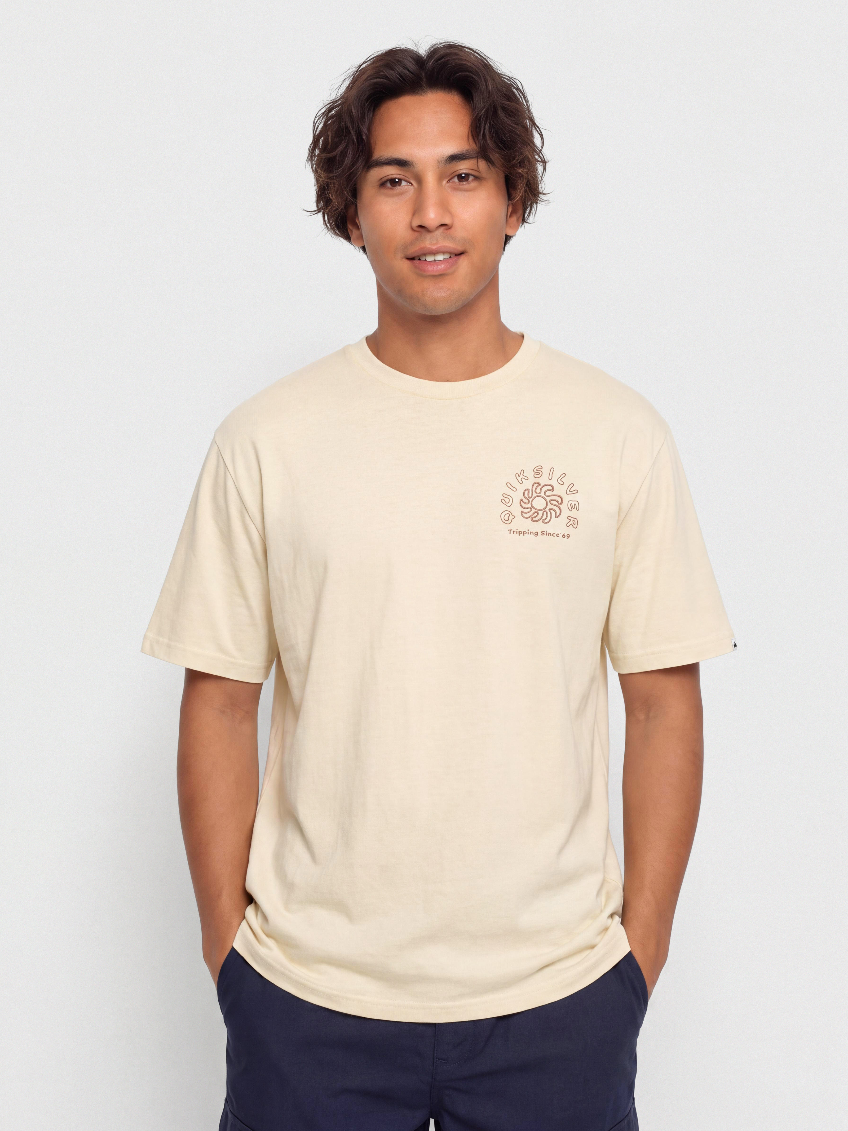 Тениска Quiksilver Curve Palm (bone white)