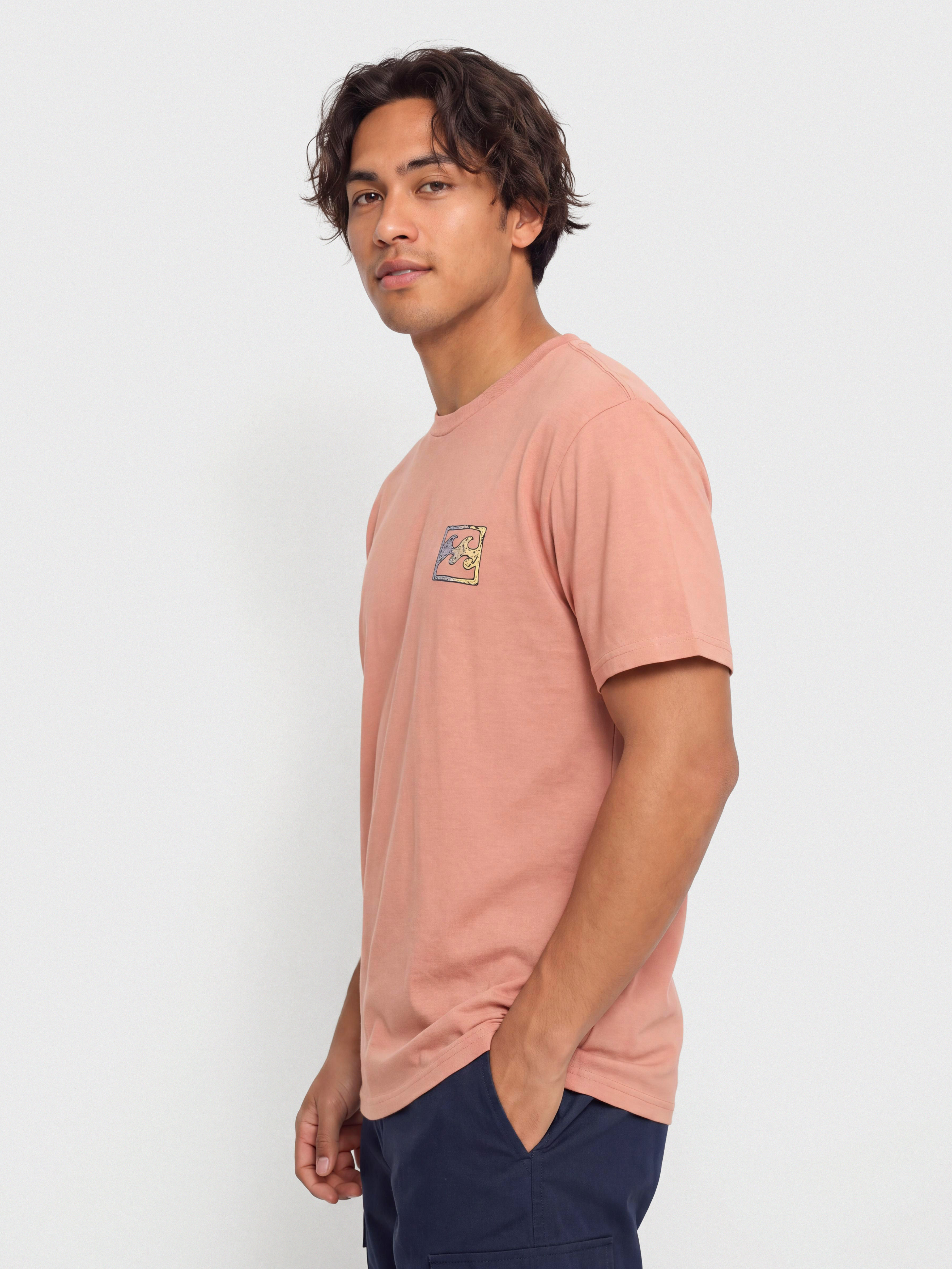Тениска Billabong Crayon Wave (dusty rose)