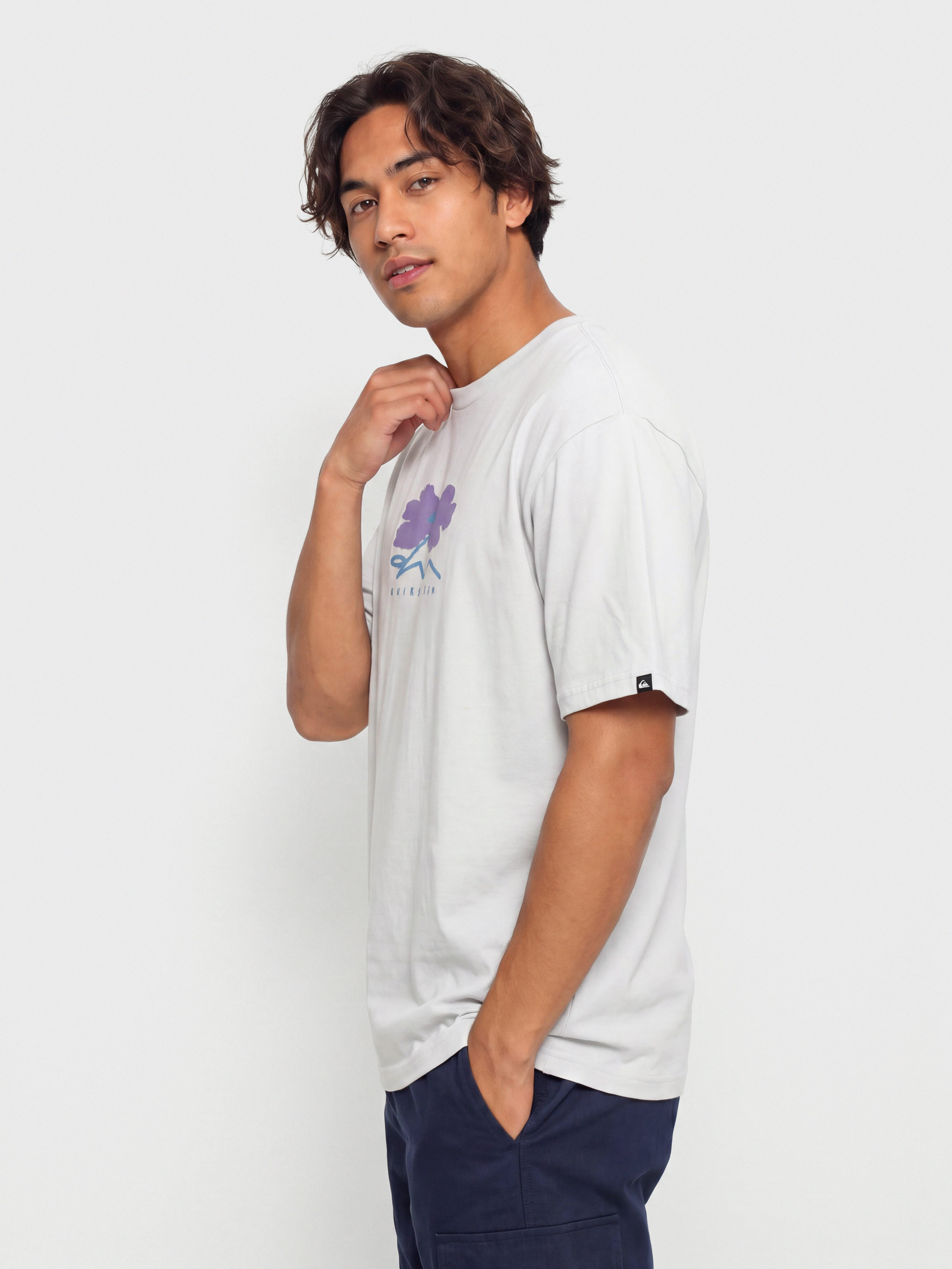 Тениска Quiksilver Structured Flower (micro chip)