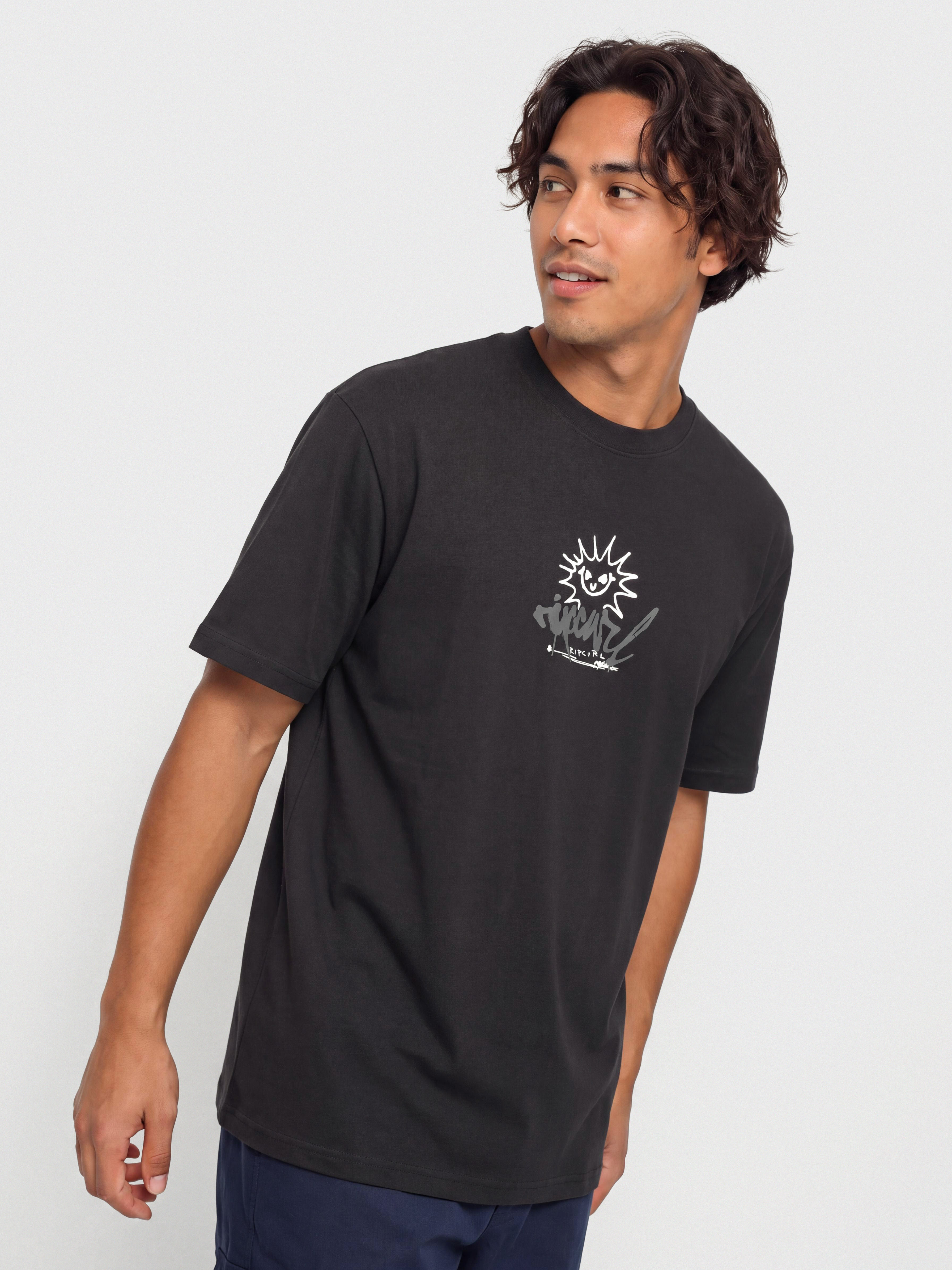 Тениска Rip Curl Inner Visions Rotten Sun (washed black)