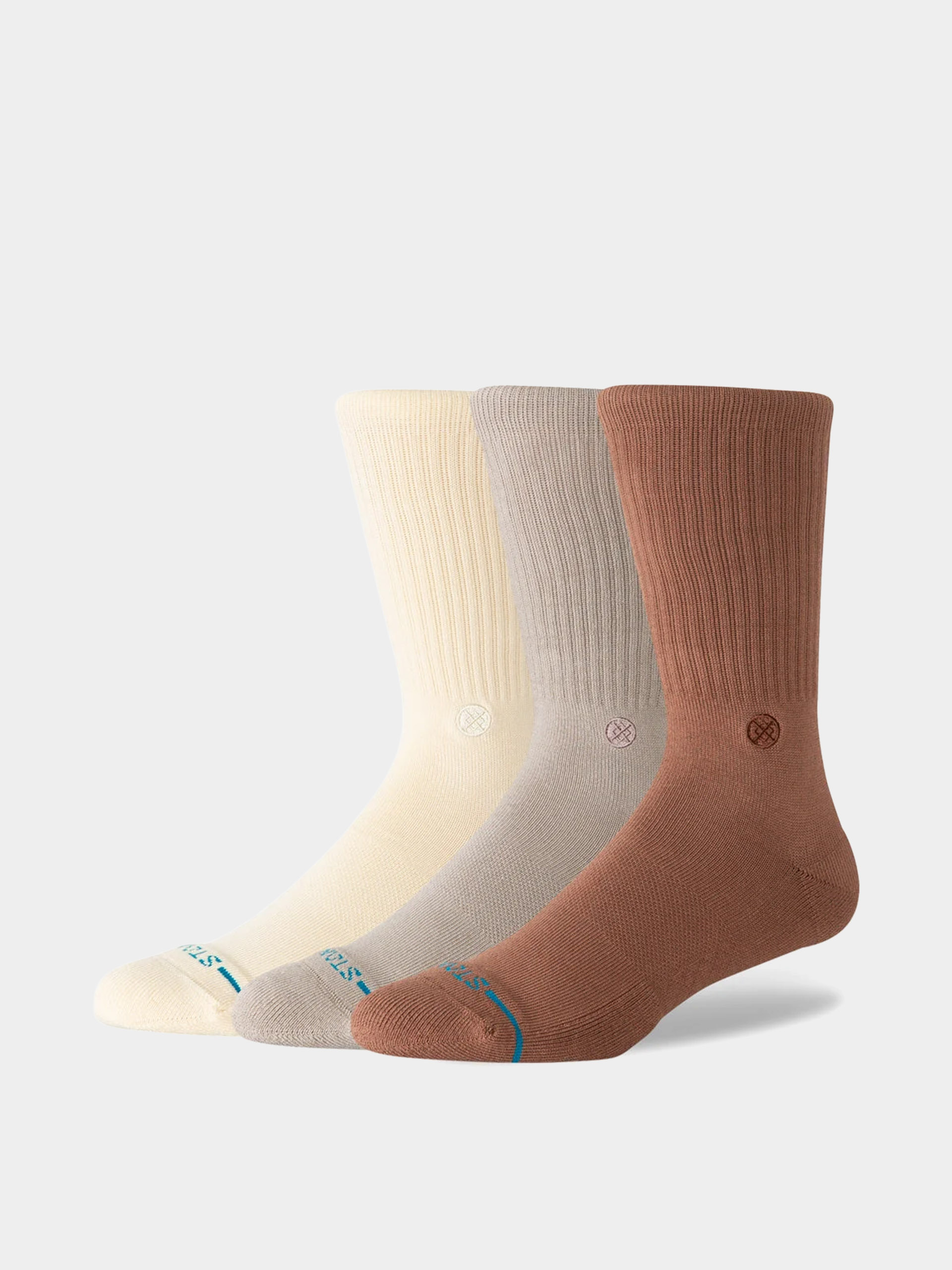 Чорапи Stance Icon 3 Pack (brown)