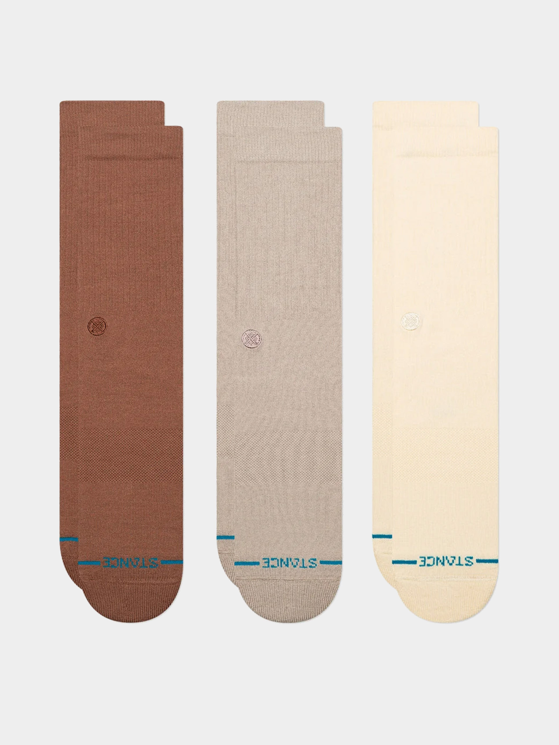 Чорапи Stance Icon 3 Pack (brown)
