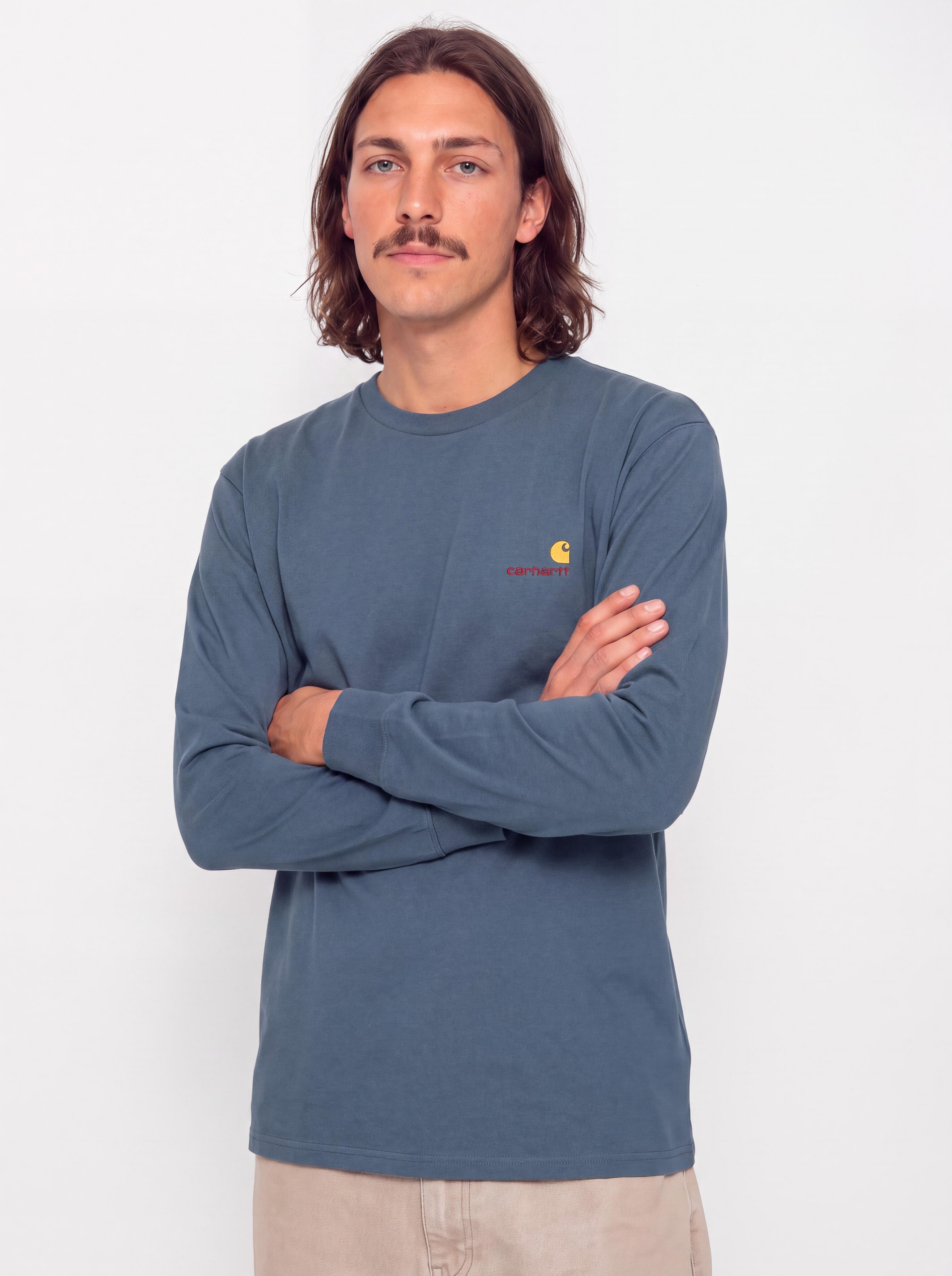 Блуза Carhartt WIP American Script (office blue)