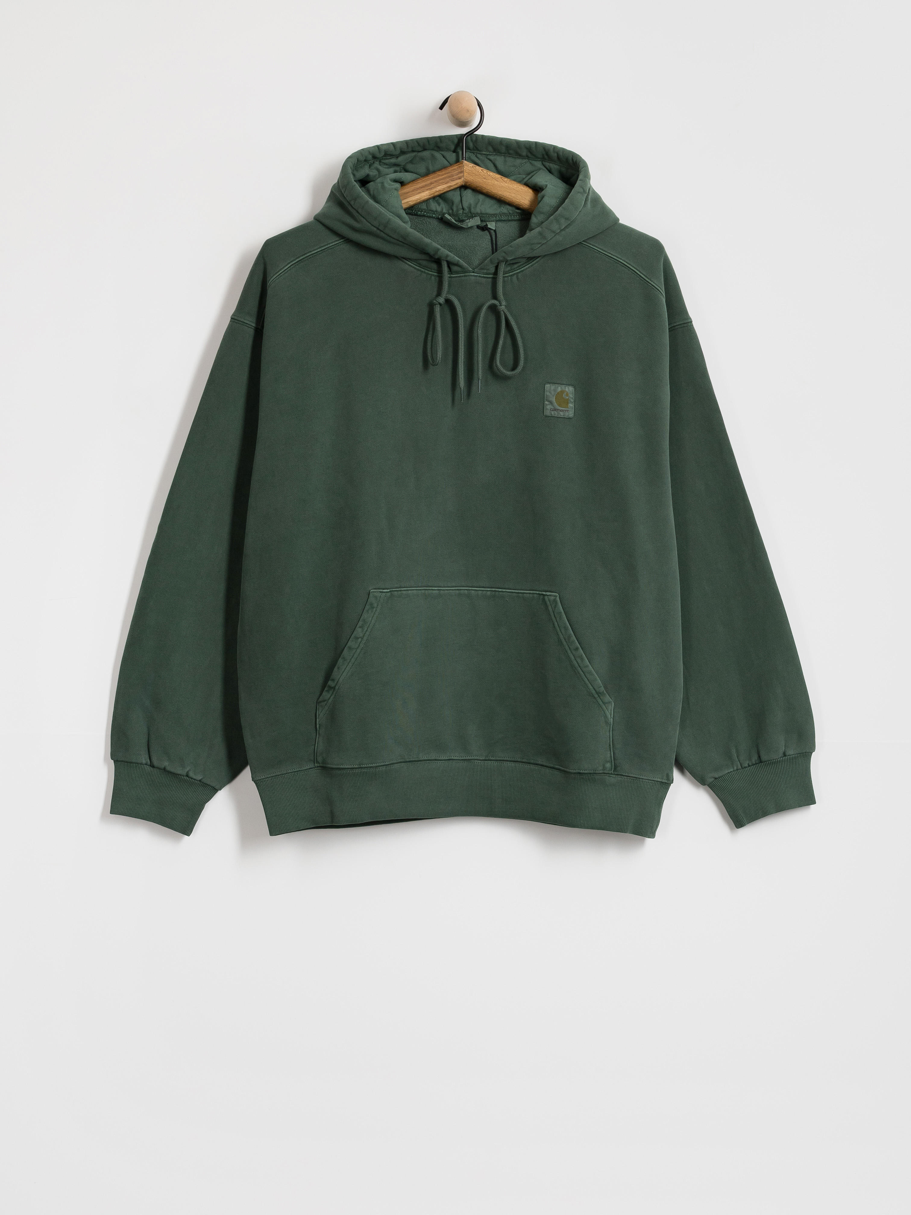 Суитшърт с качулка Carhartt WIP Vista HD (dark scarab/garment dyed)