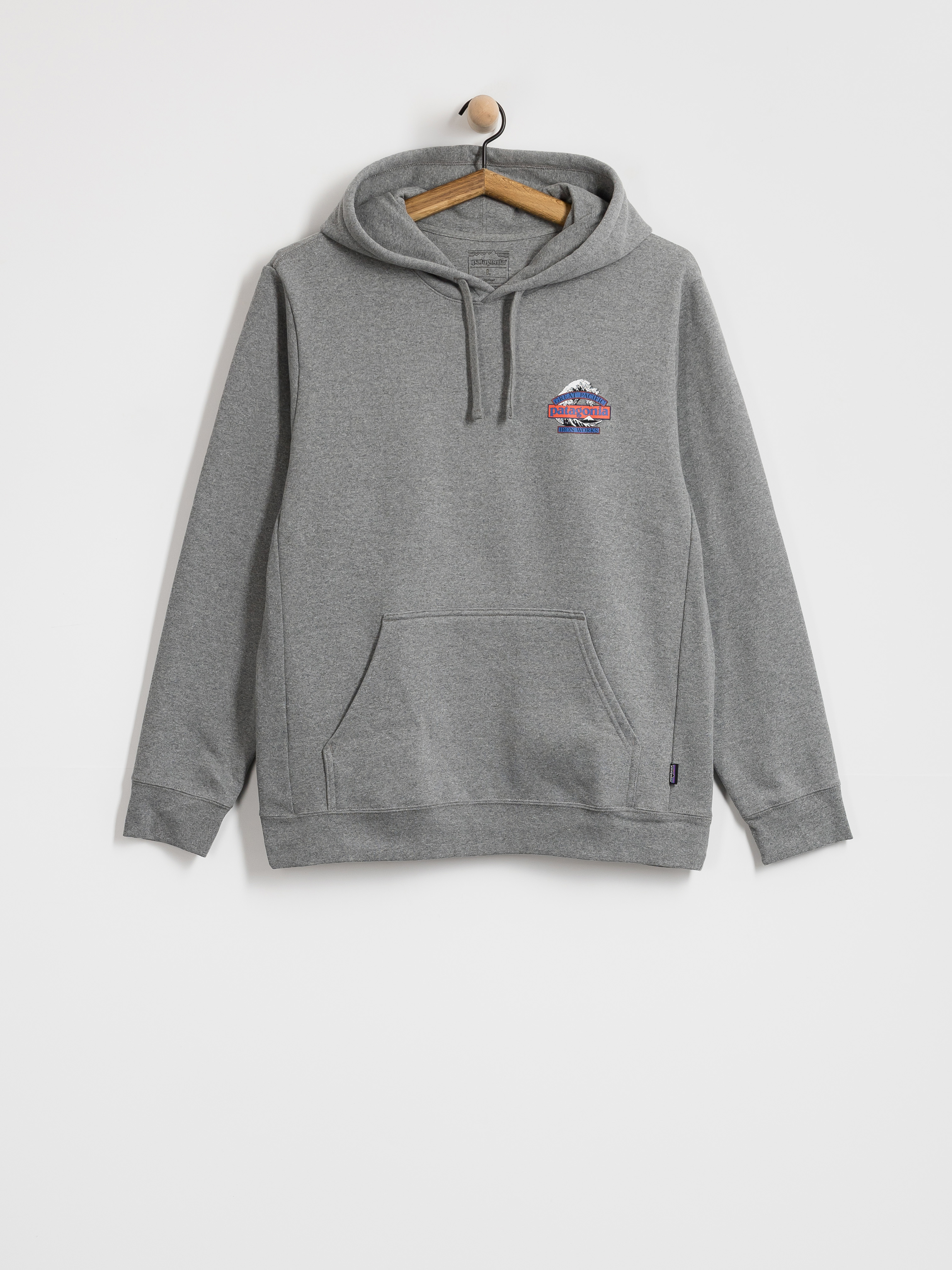 Суитшърт с качулка Patagonia Great Waves Uprisal HD (gravel heather)