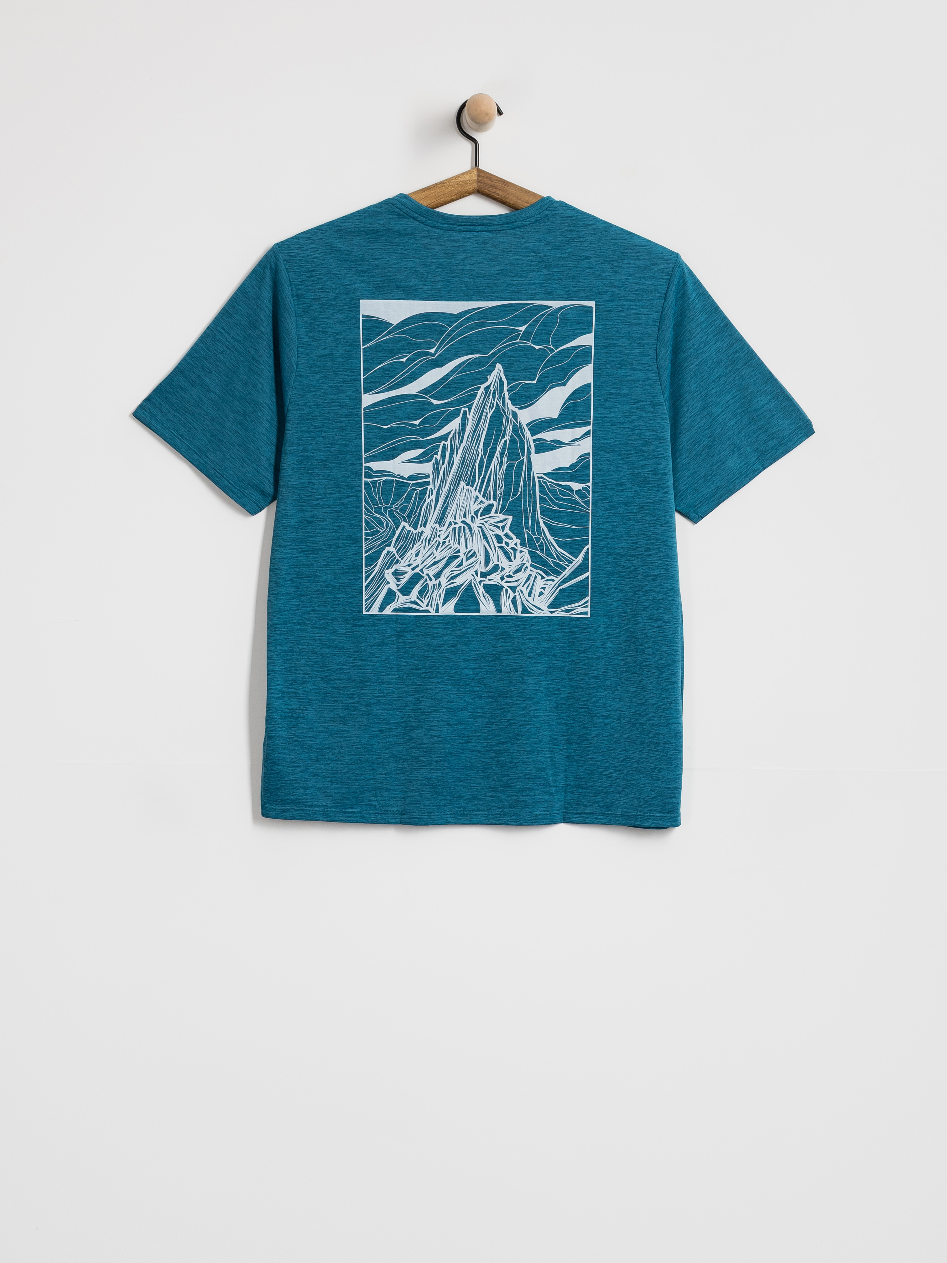 Тениска Patagonia Cap Cool Daily Cloud Crag (glacial blue light glacial blue x dye)