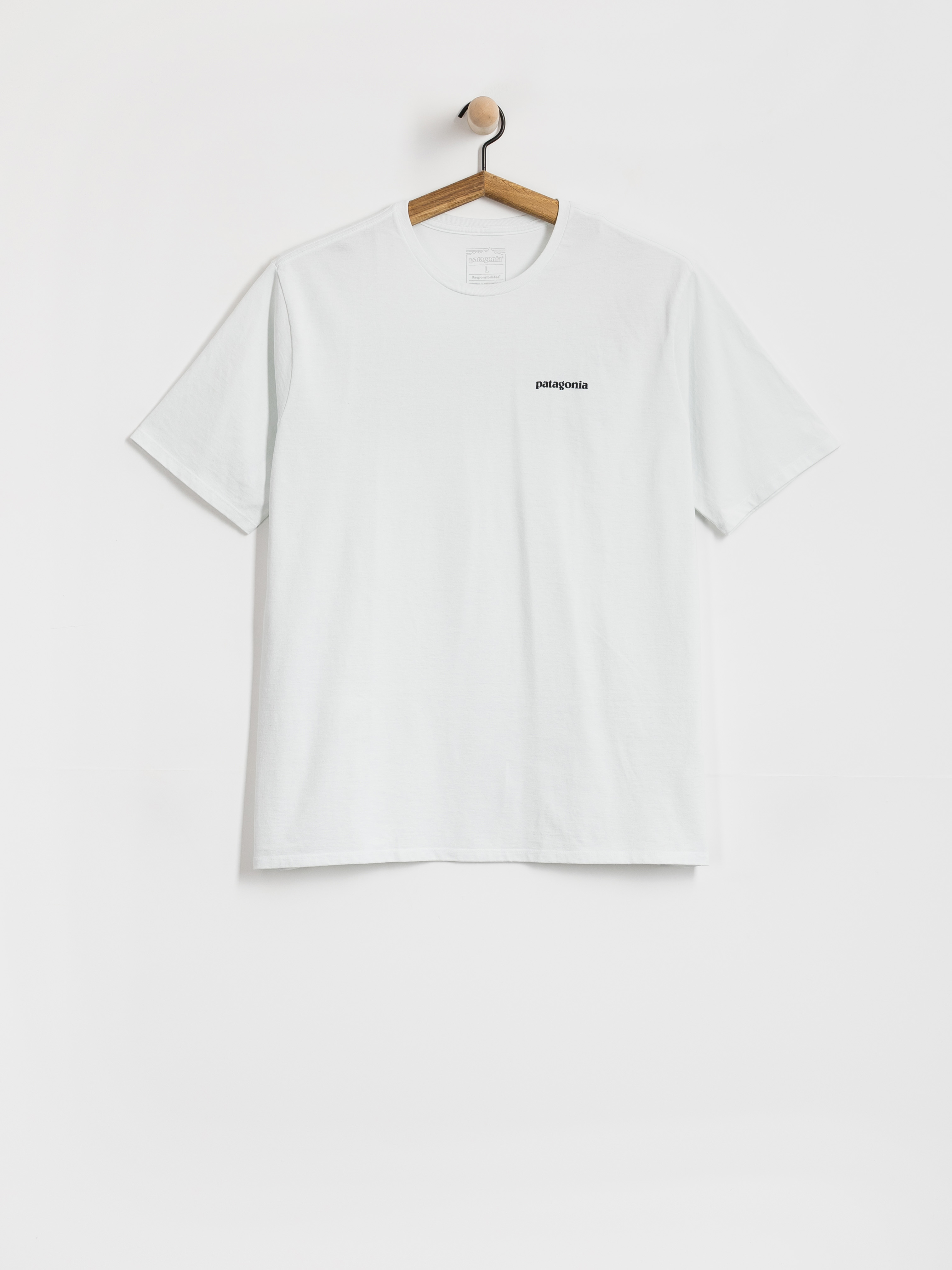 Тениска Patagonia P 6 Logo Responsibili (fiber white)