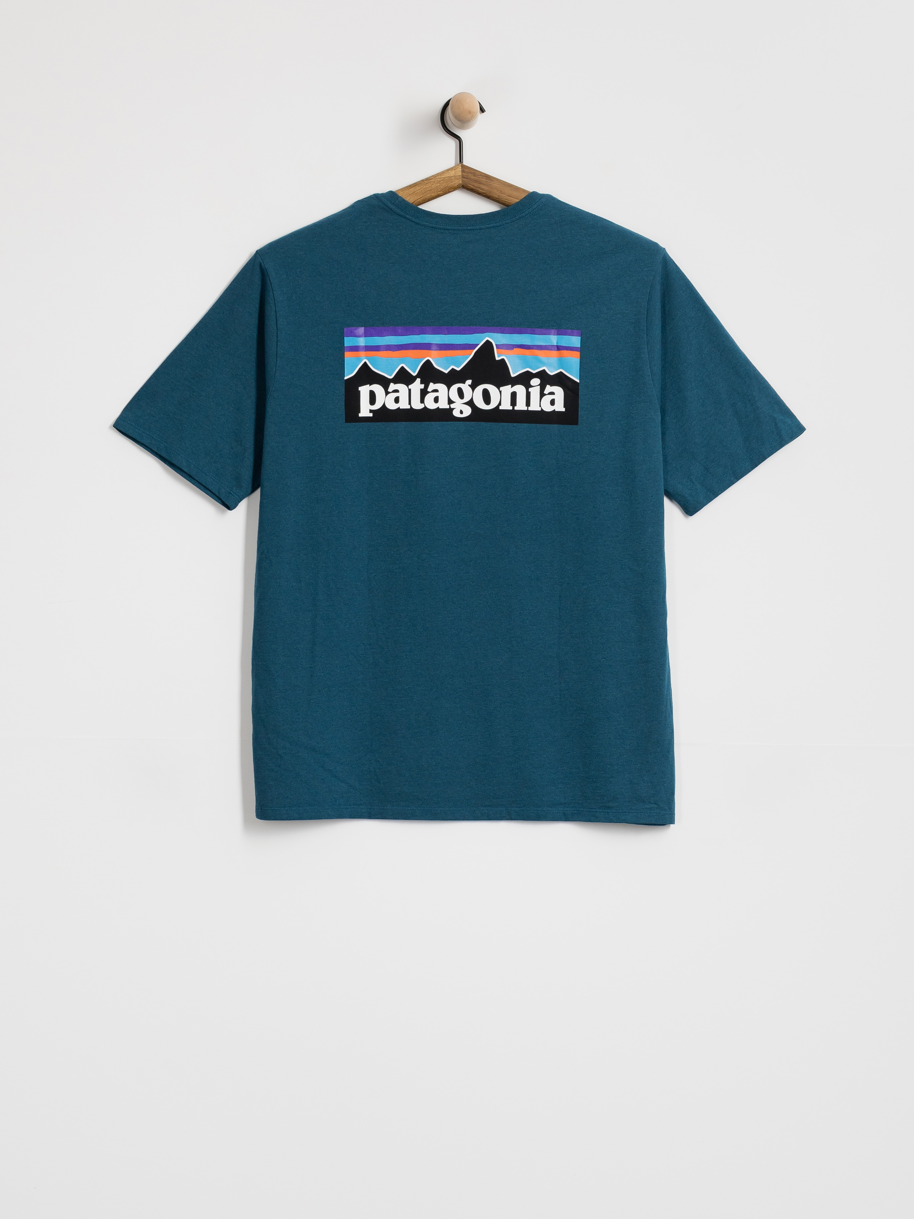 Тениска Patagonia P 6 Logo Responsibili (glacial blue)