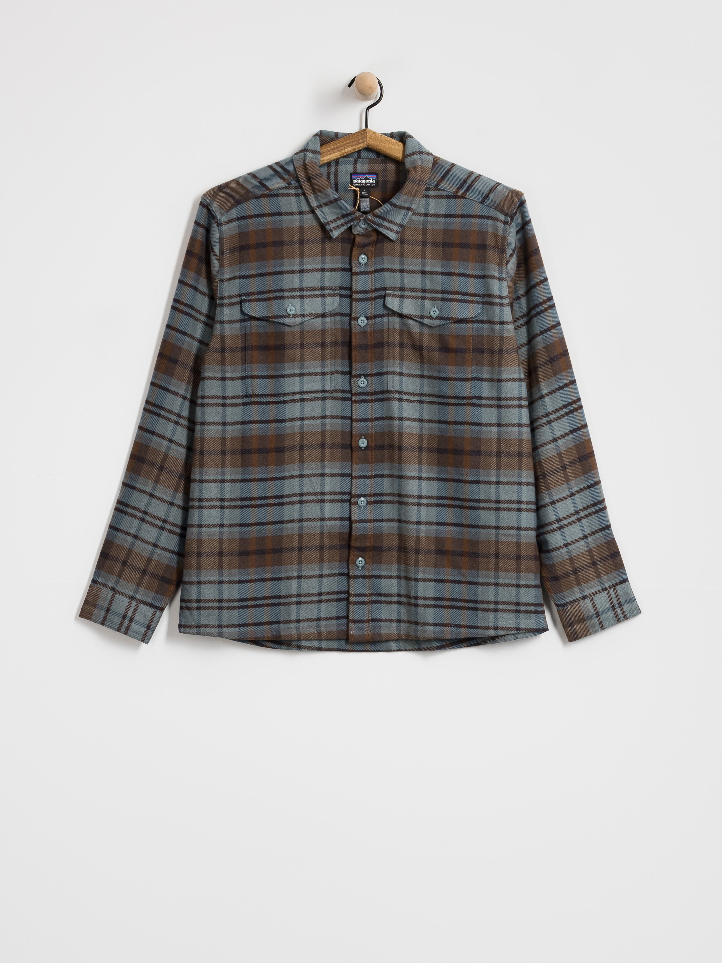 u0420u0438u0437u0430 Patagonia Fjord Flannel (rising storm blue sage)