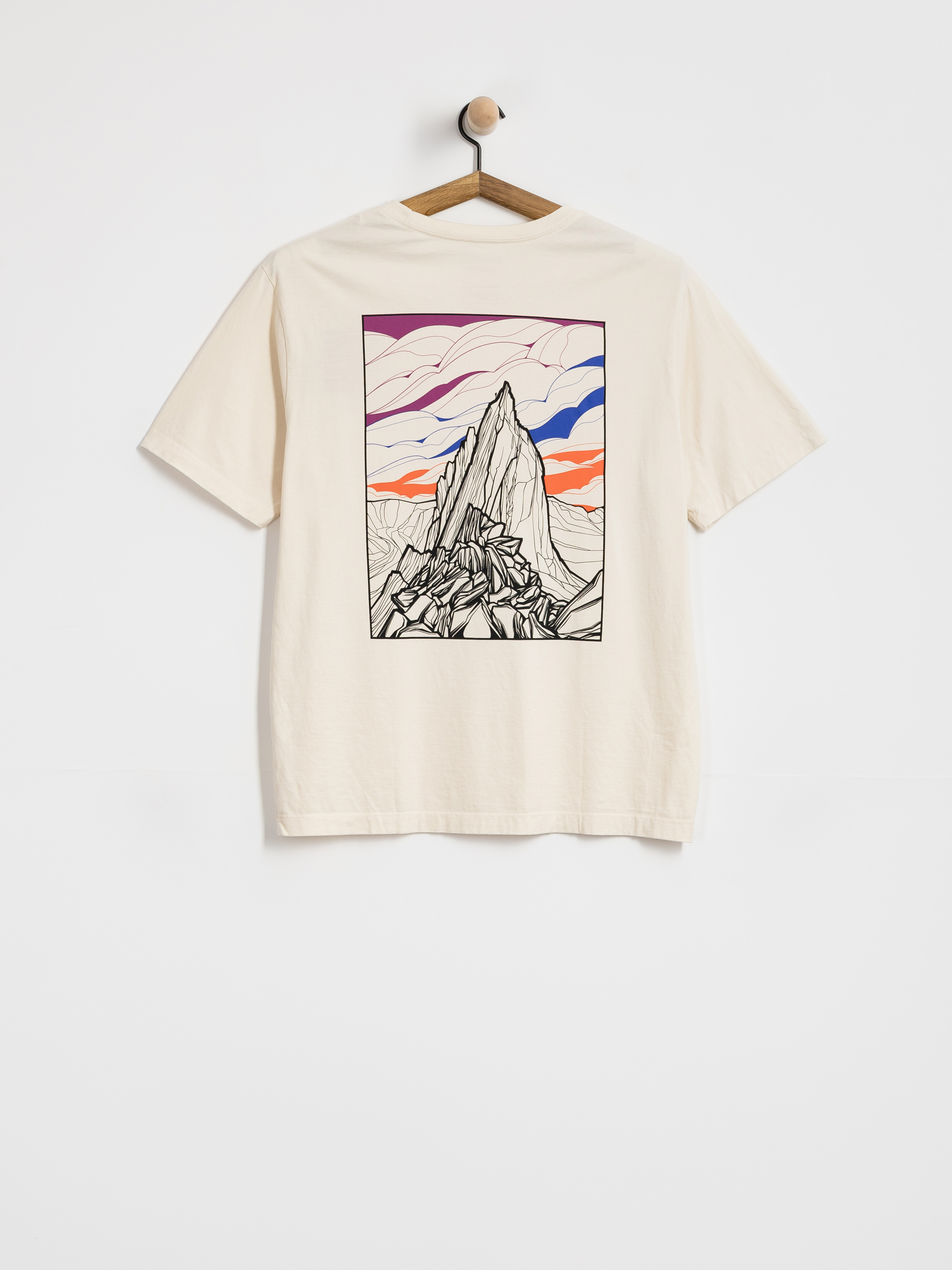 Тениска Patagonia Cloud Crag (undyed natural)