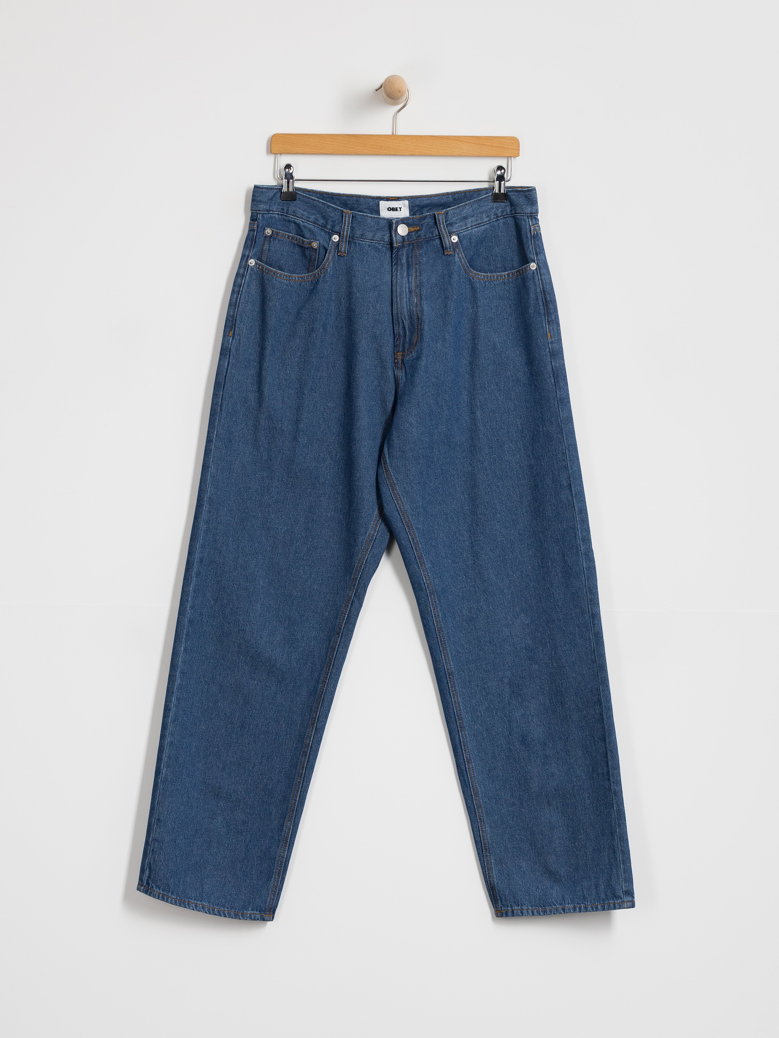Панталони OBEY Emerson Denim (stone wash)
