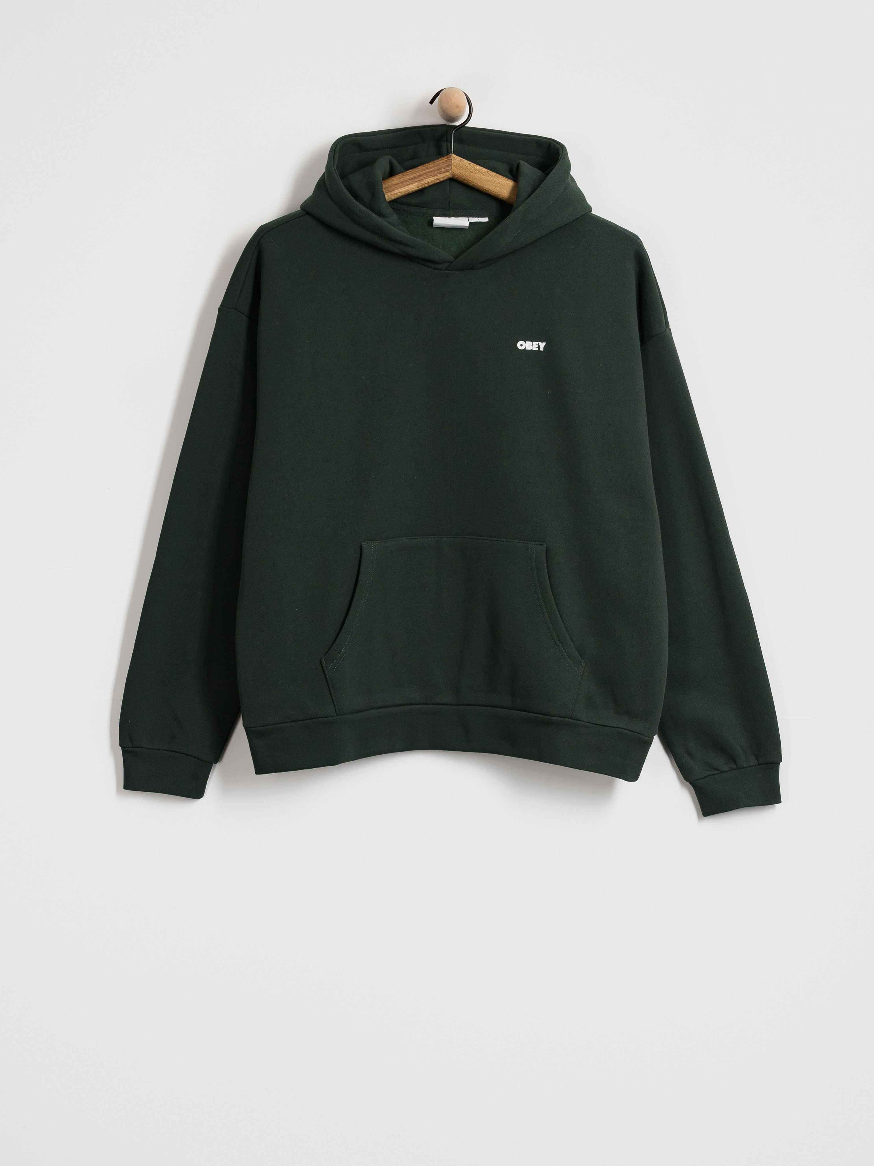 Суитшърт с качулка OBEY Bold Icon Extra Heavy HD (green gables)