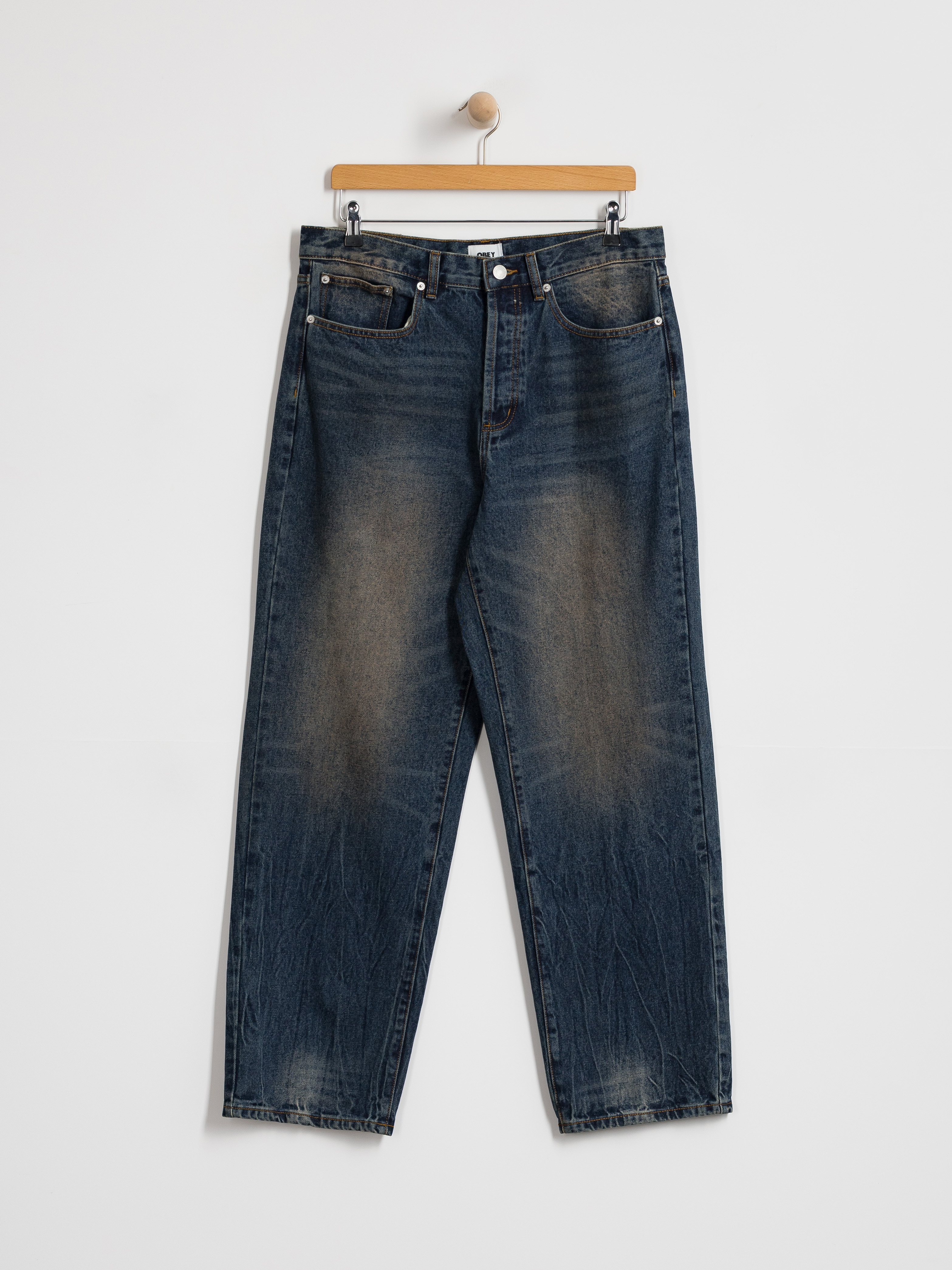 Панталони OBEY Classic Baggy Denim (oil stained indigo)