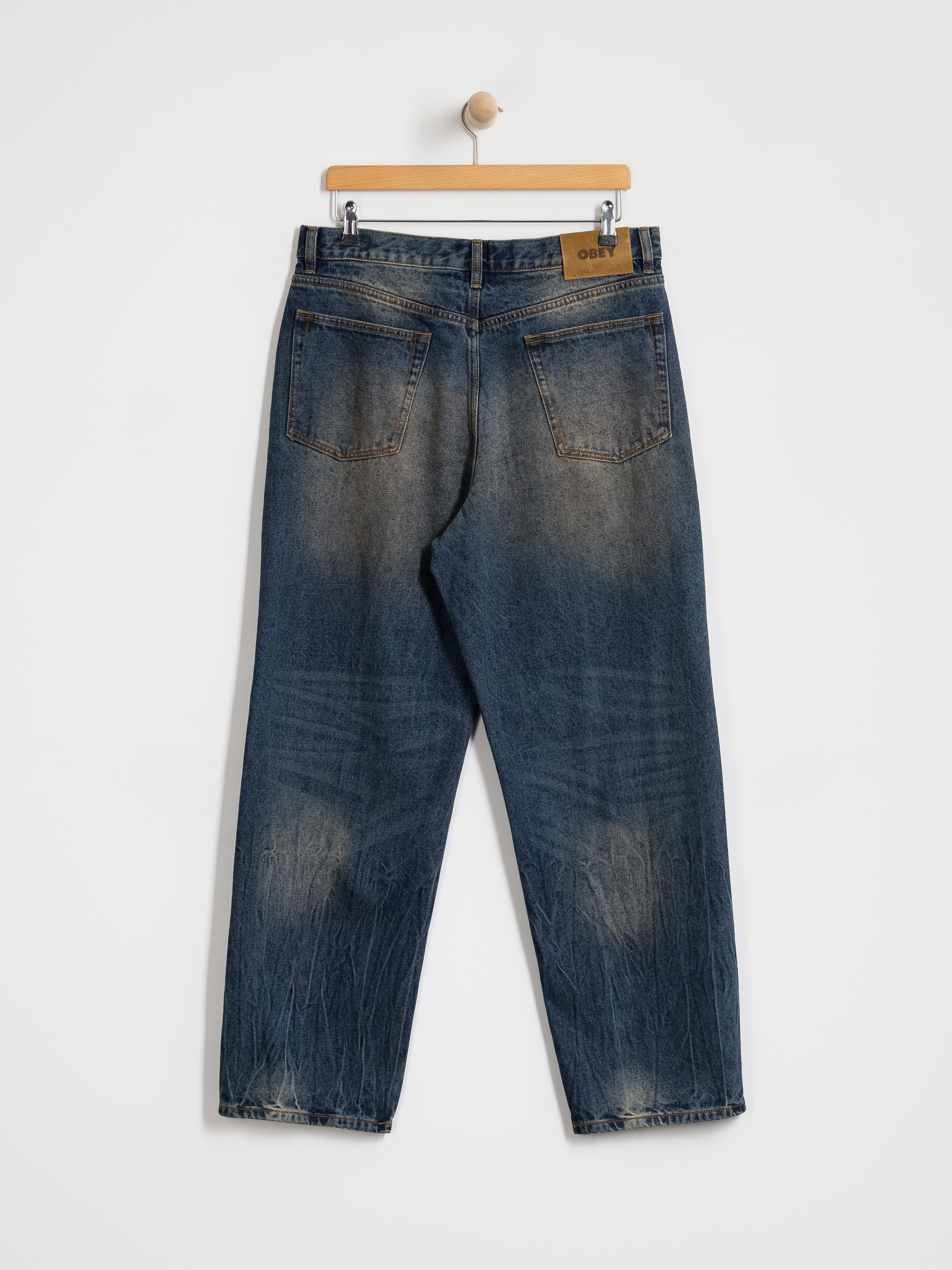 Панталони OBEY Classic Baggy Denim (oil stained indigo)