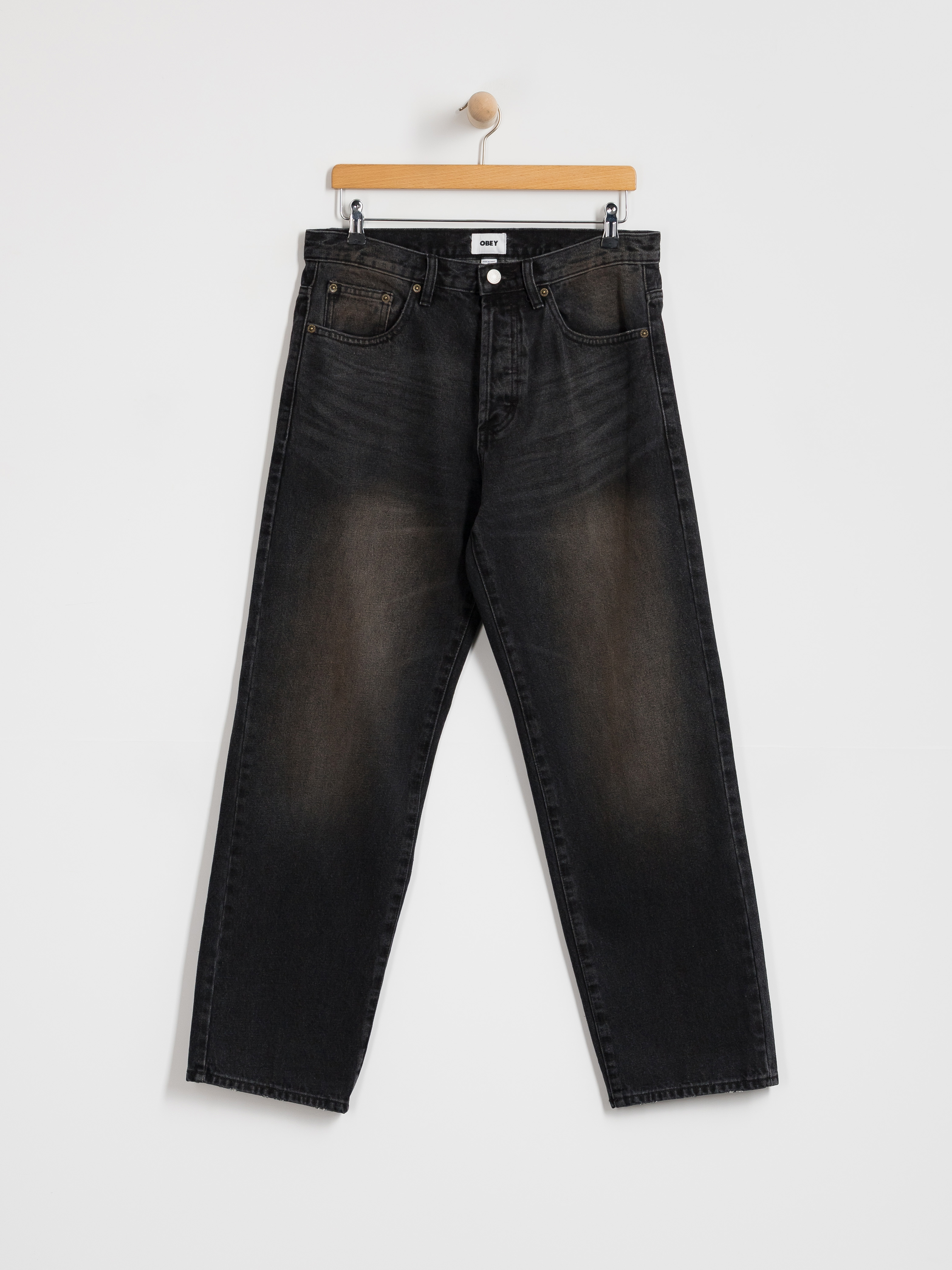Панталони OBEY Boxcar Straight Denim