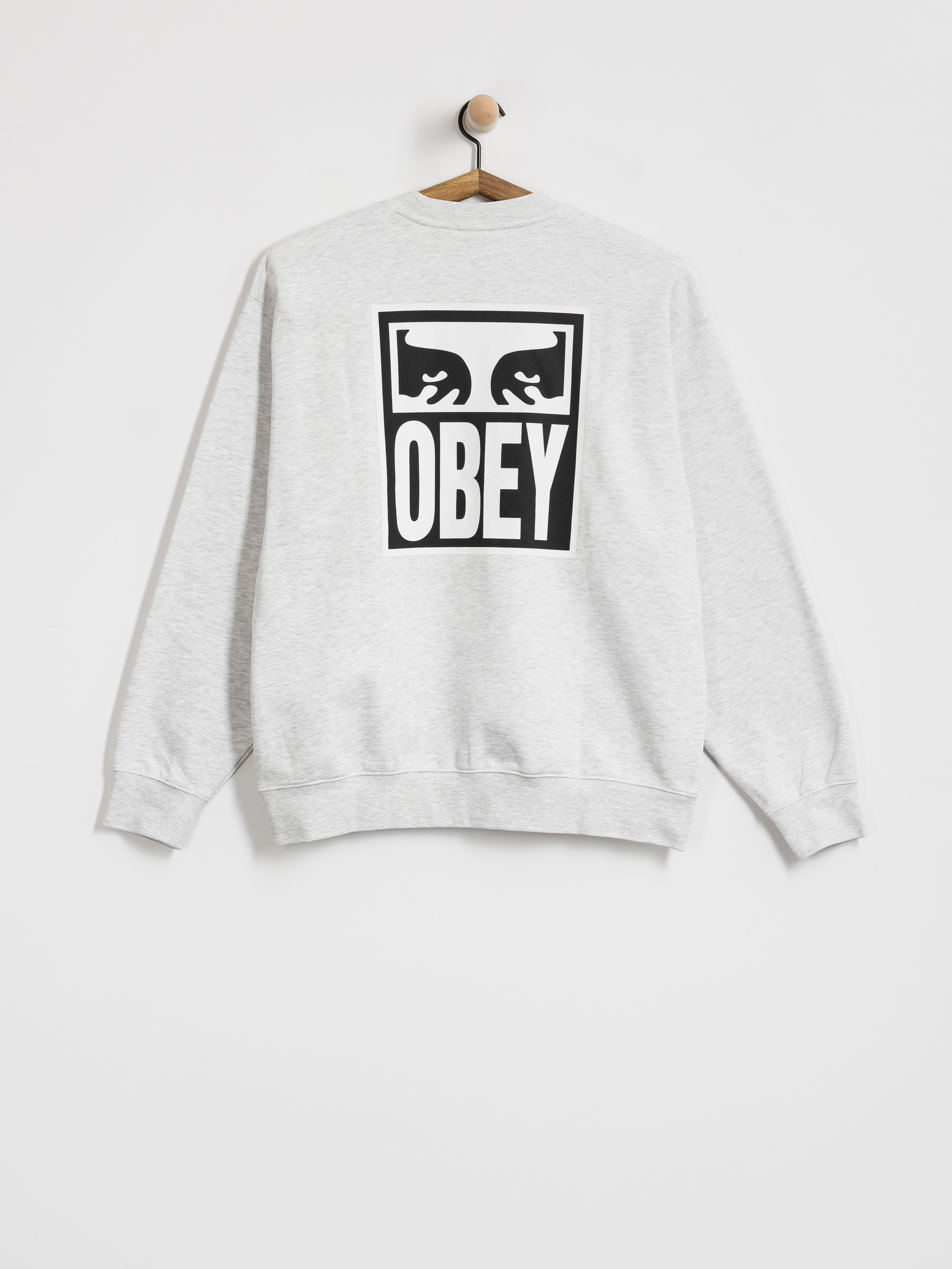 Суитшърт OBEY Eyes Icon (heather grey)