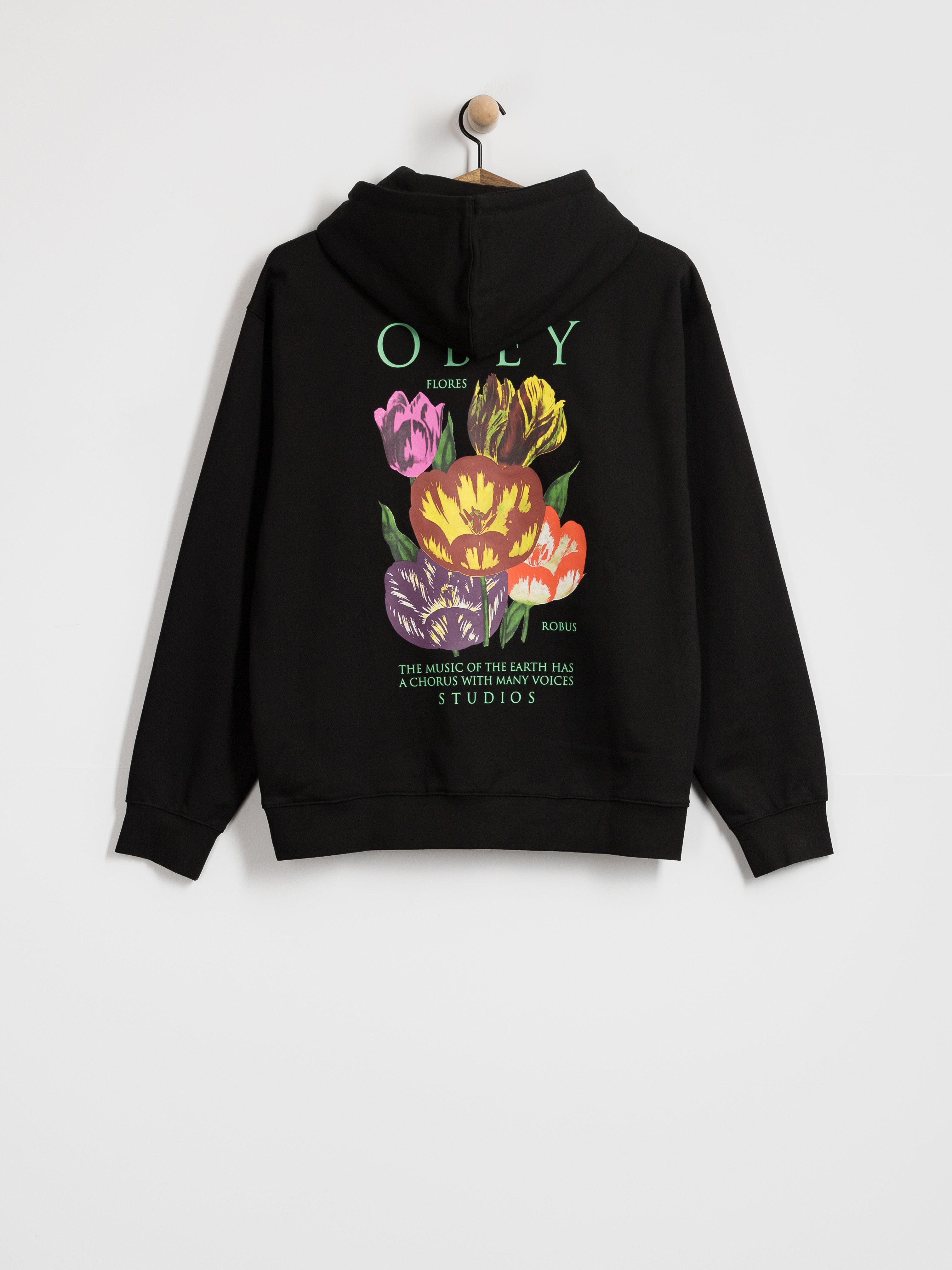 Суитшърт OBEY Flores Robus (black)