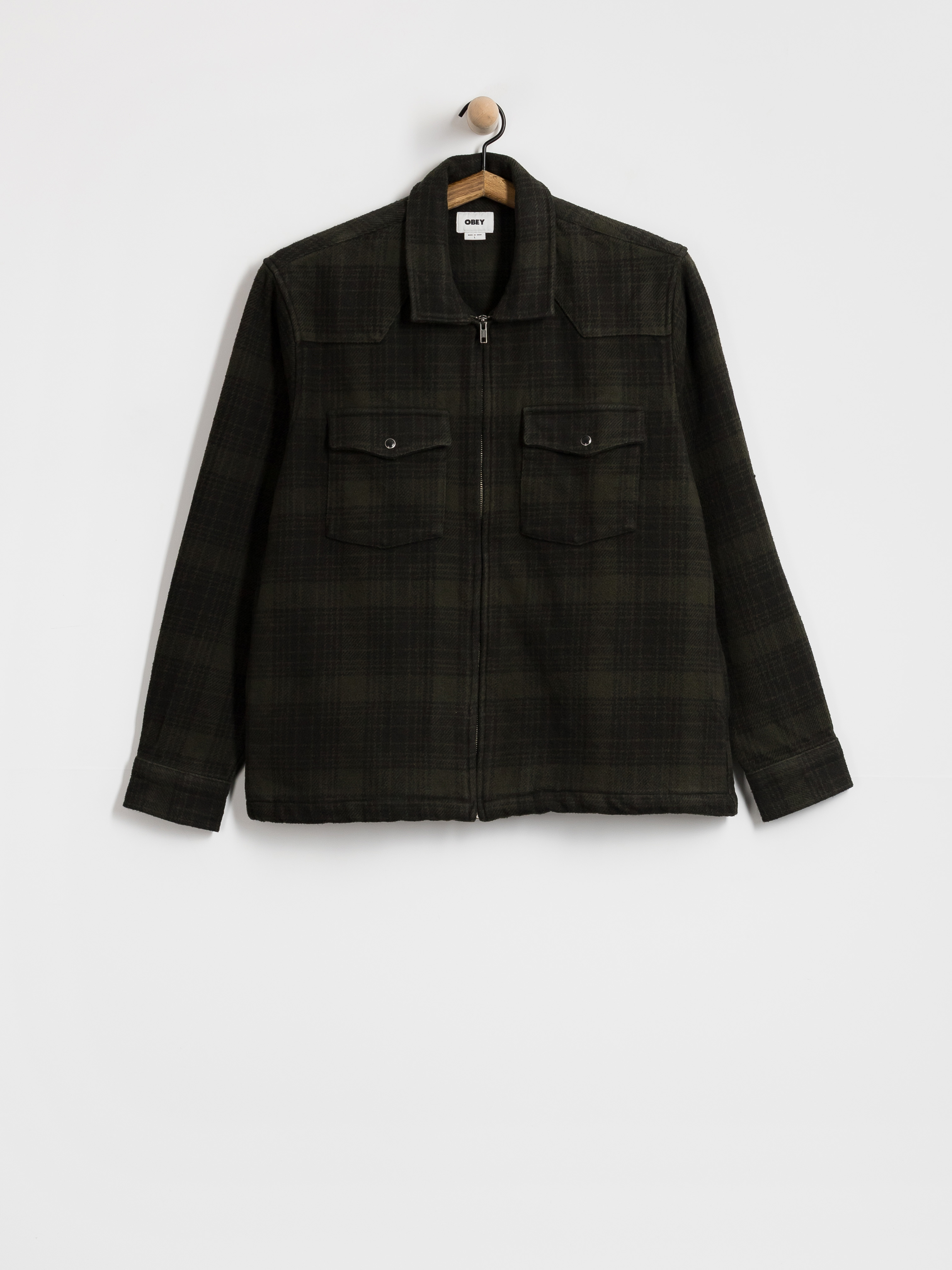 Яке OBEY Willie Zip Shirt (rosin multi)