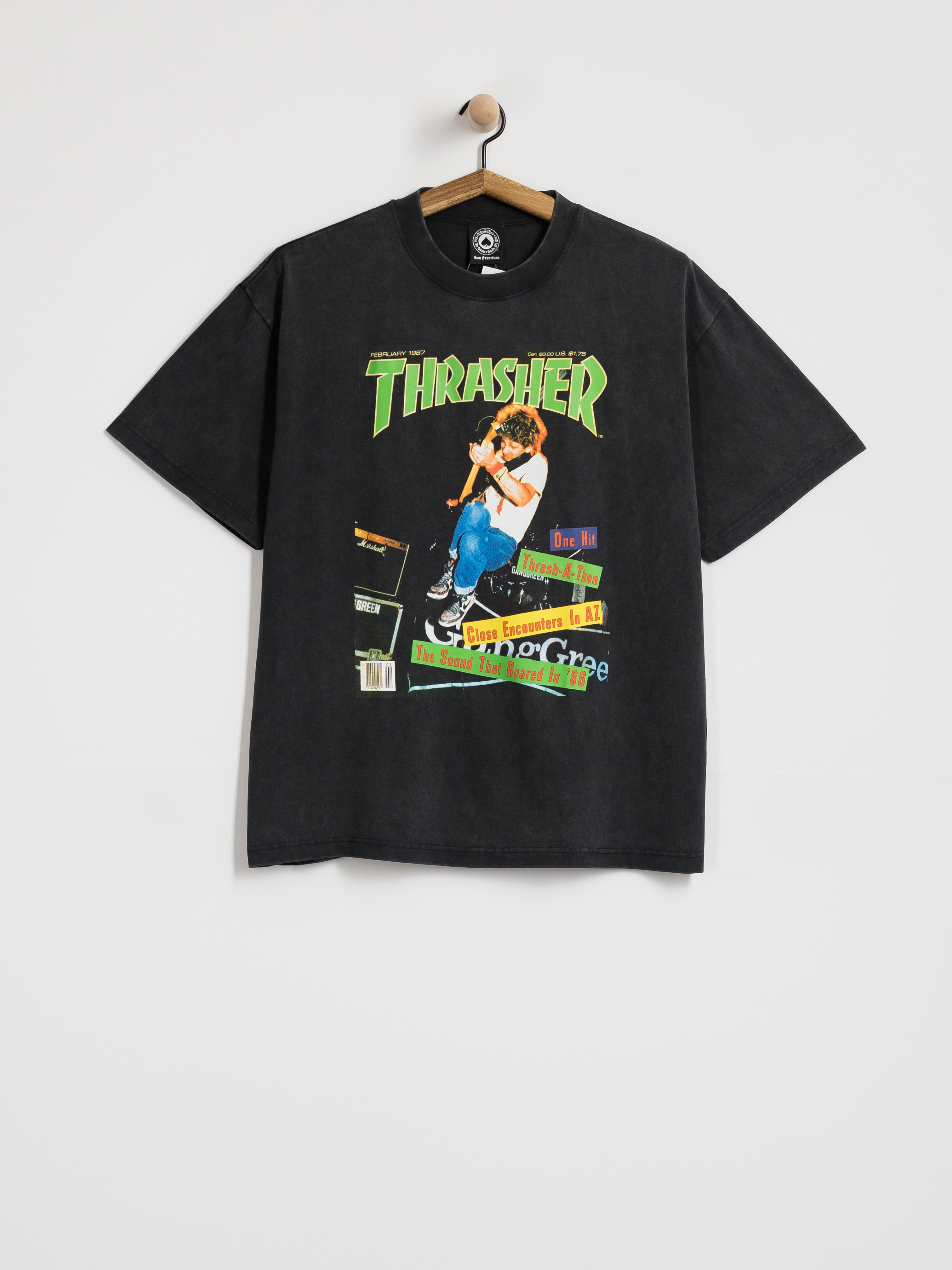 Тениска Thrasher February 1987 (vintage black)