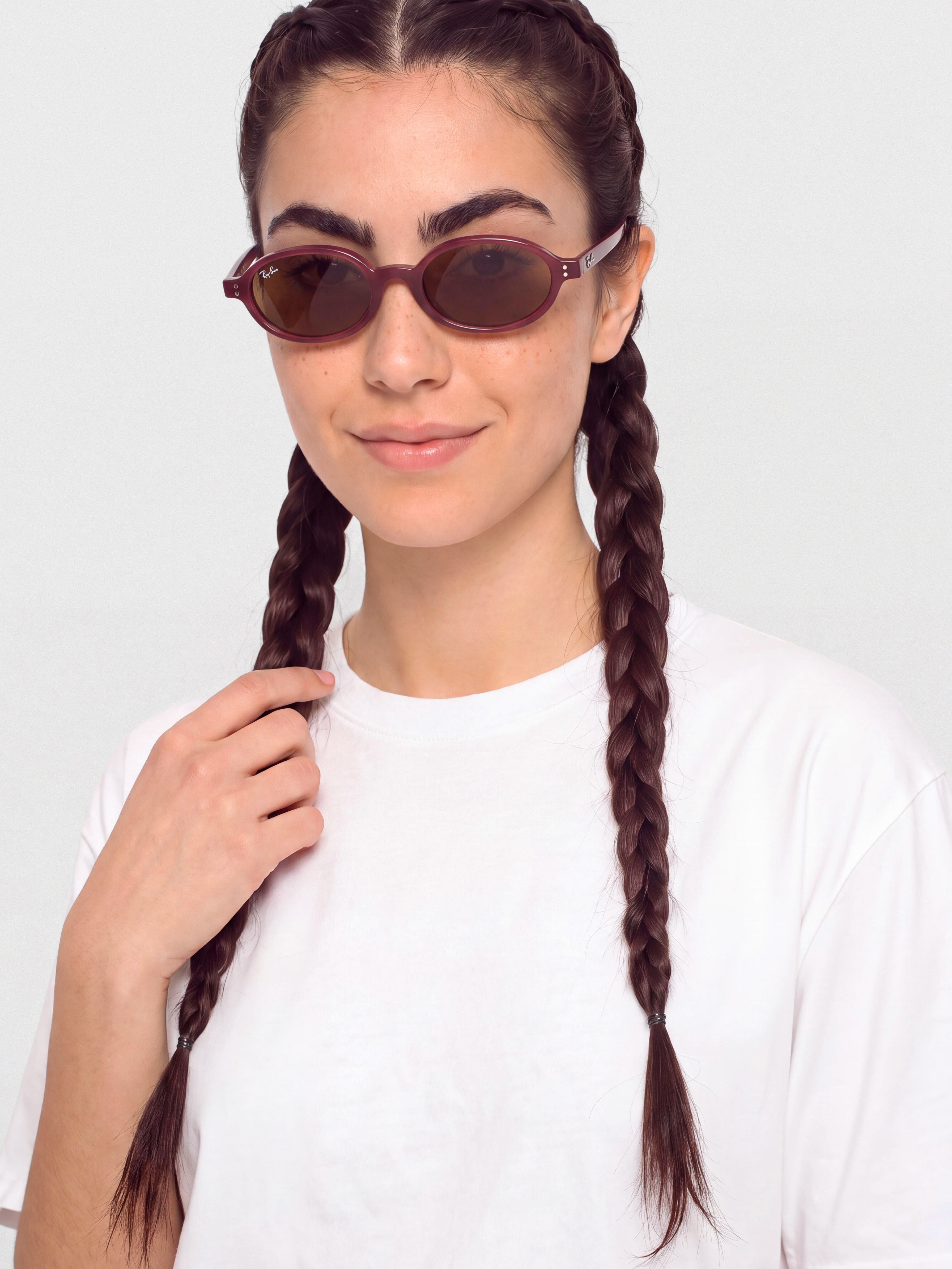Слънчеви очила Ray-Ban Khal (polerowany purple hawana/ciemnobrown)