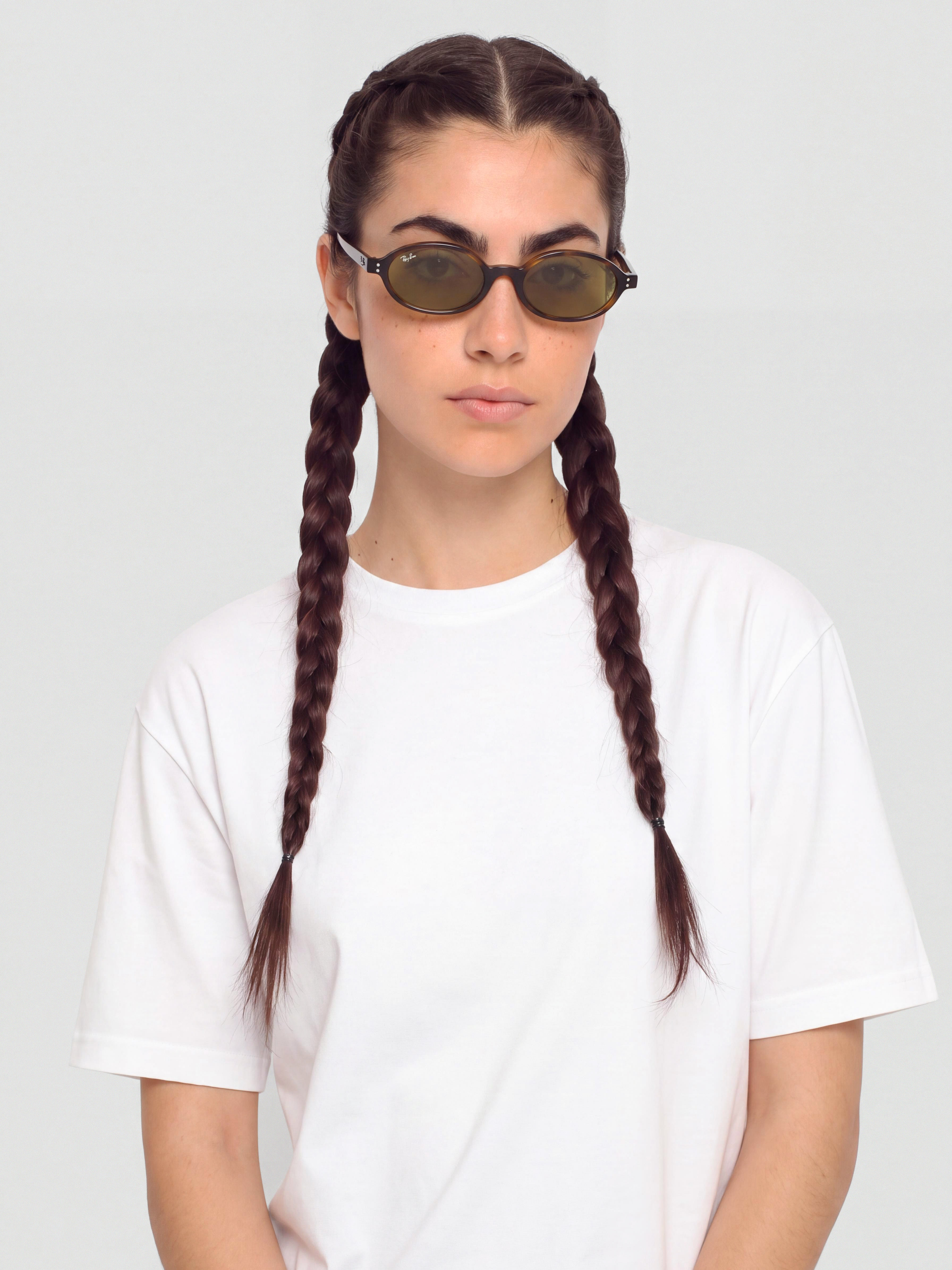 Слънчеви очила Ray-Ban Khal (polerowany havana/zielony)