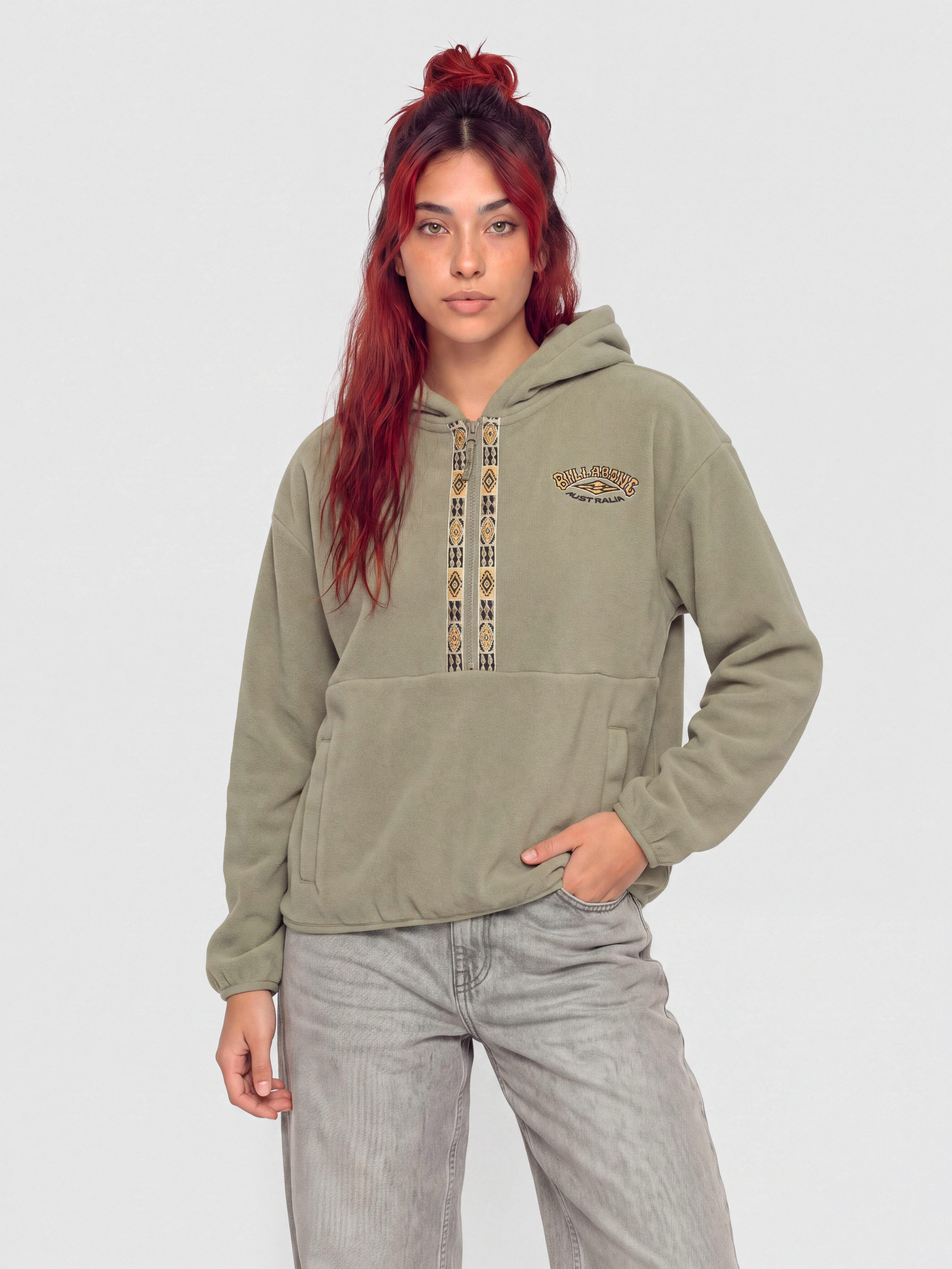Суитшърт с качулка Billabong Winter Camp HD Wmn