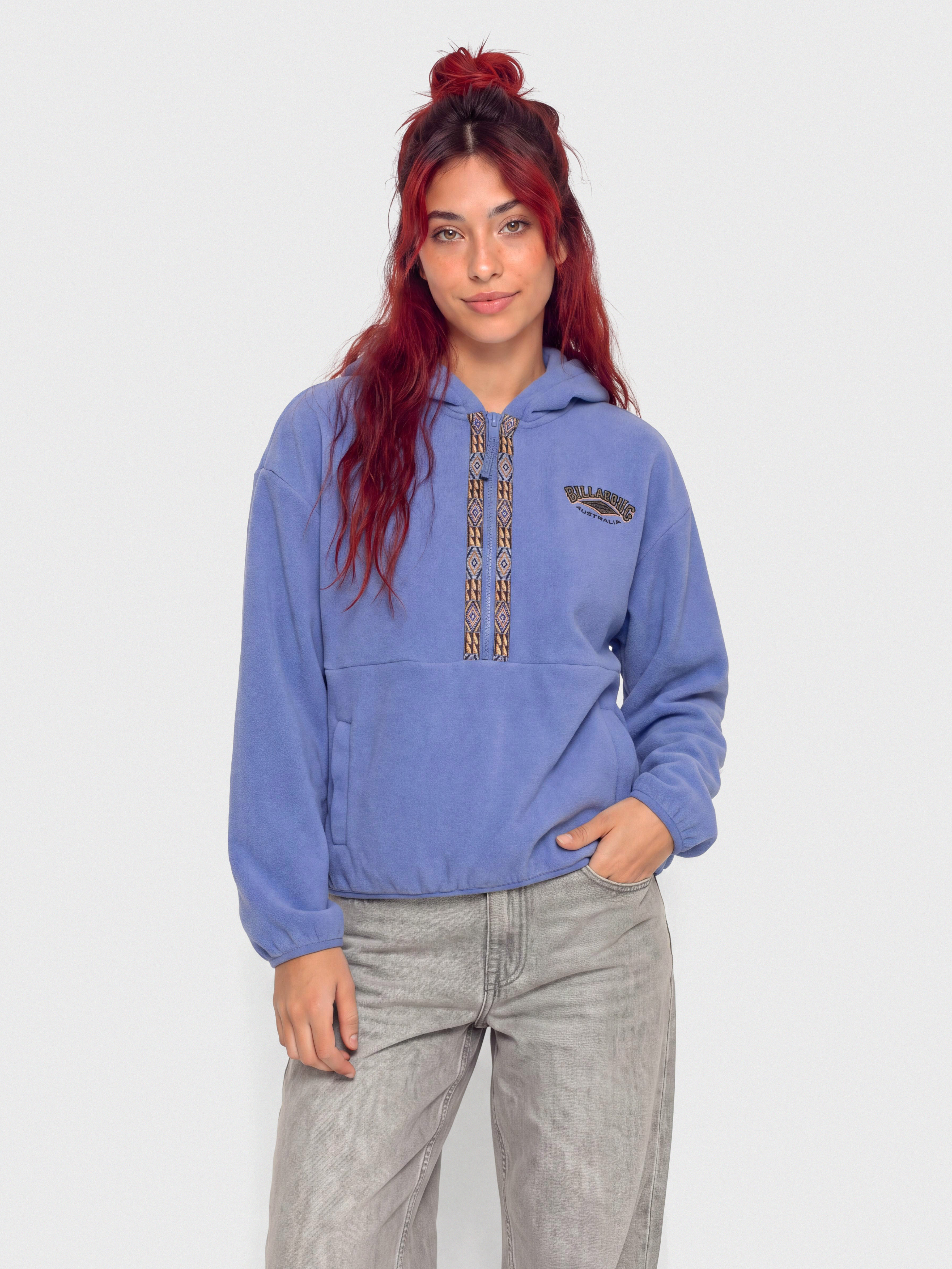 Суитшърт с качулка Billabong Winter Camp HD Wmn (iris)