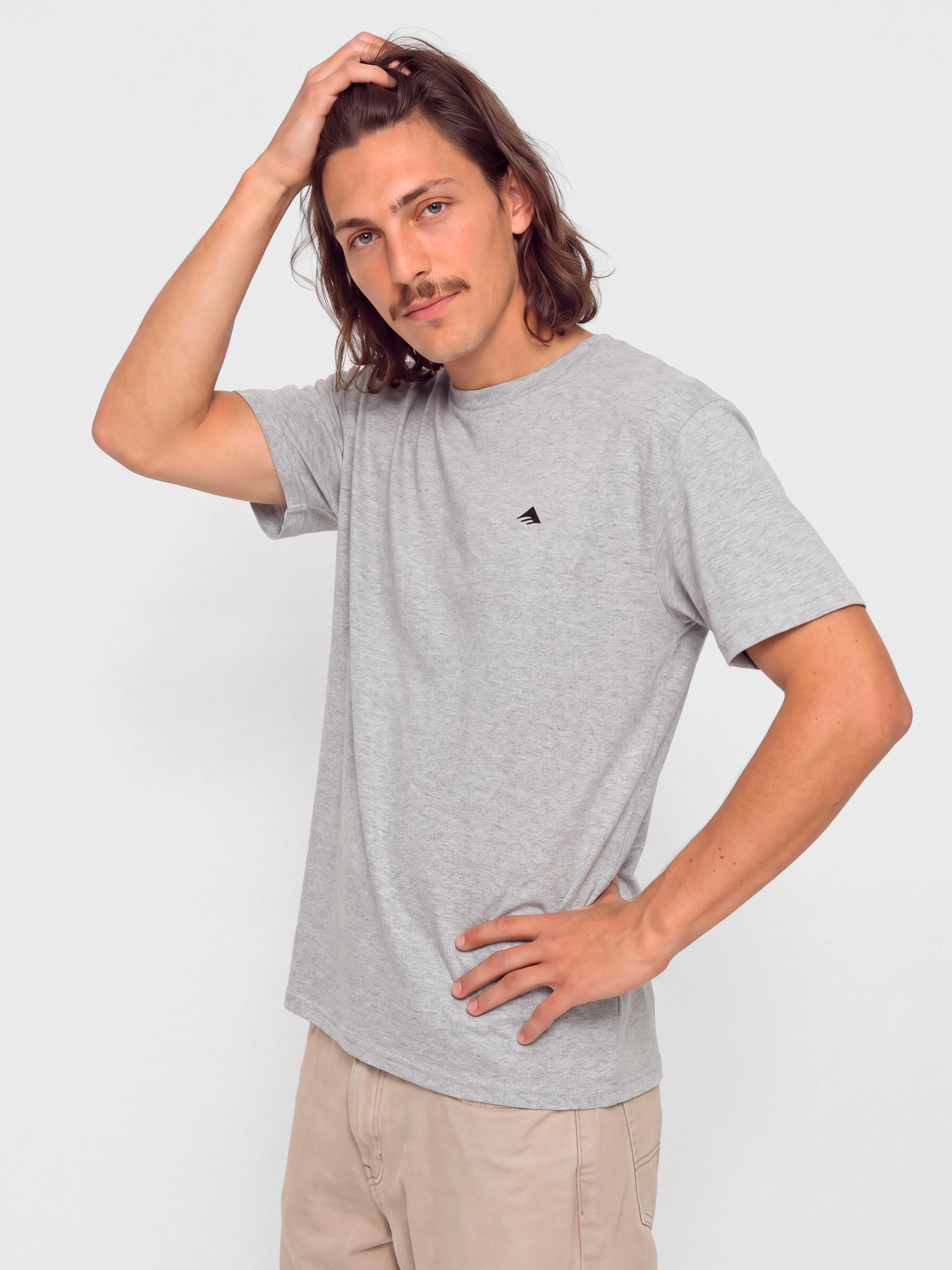 Тениска Emerica Justified Triangle (grey/heather)