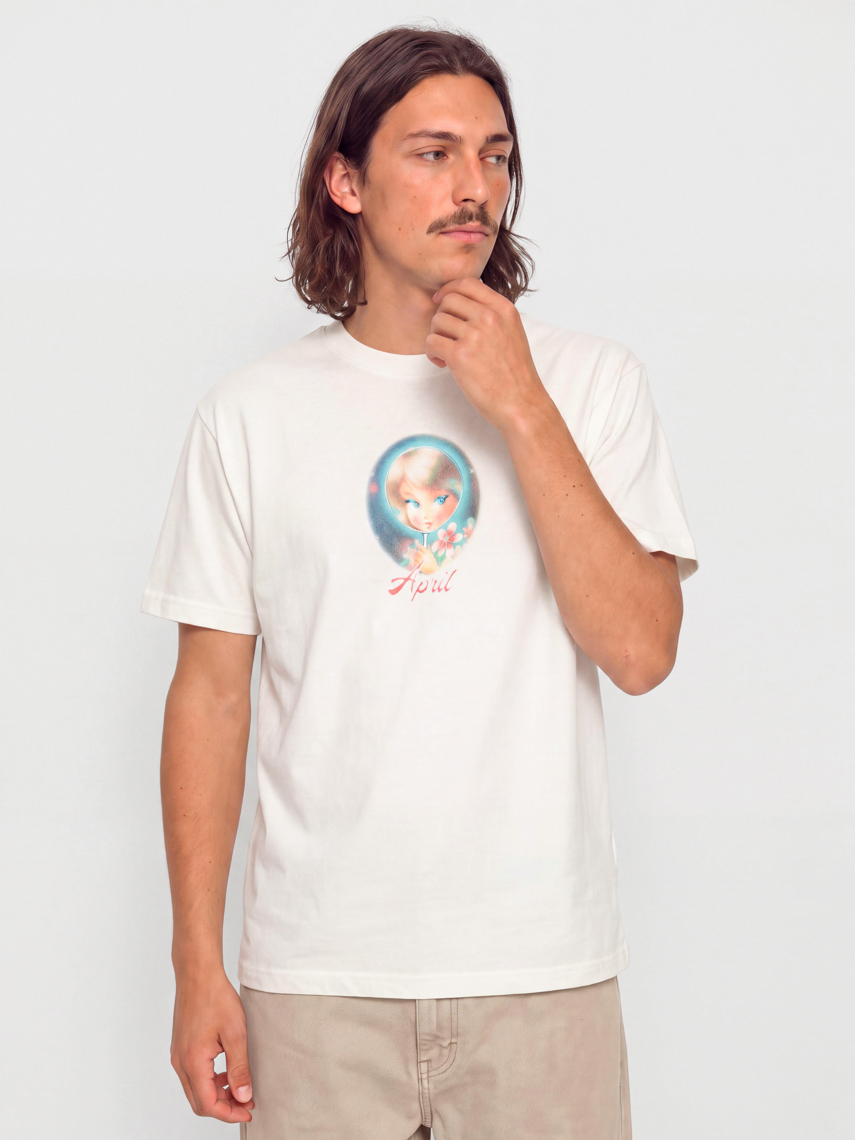 Тениска April Skateboards Vanity (white)