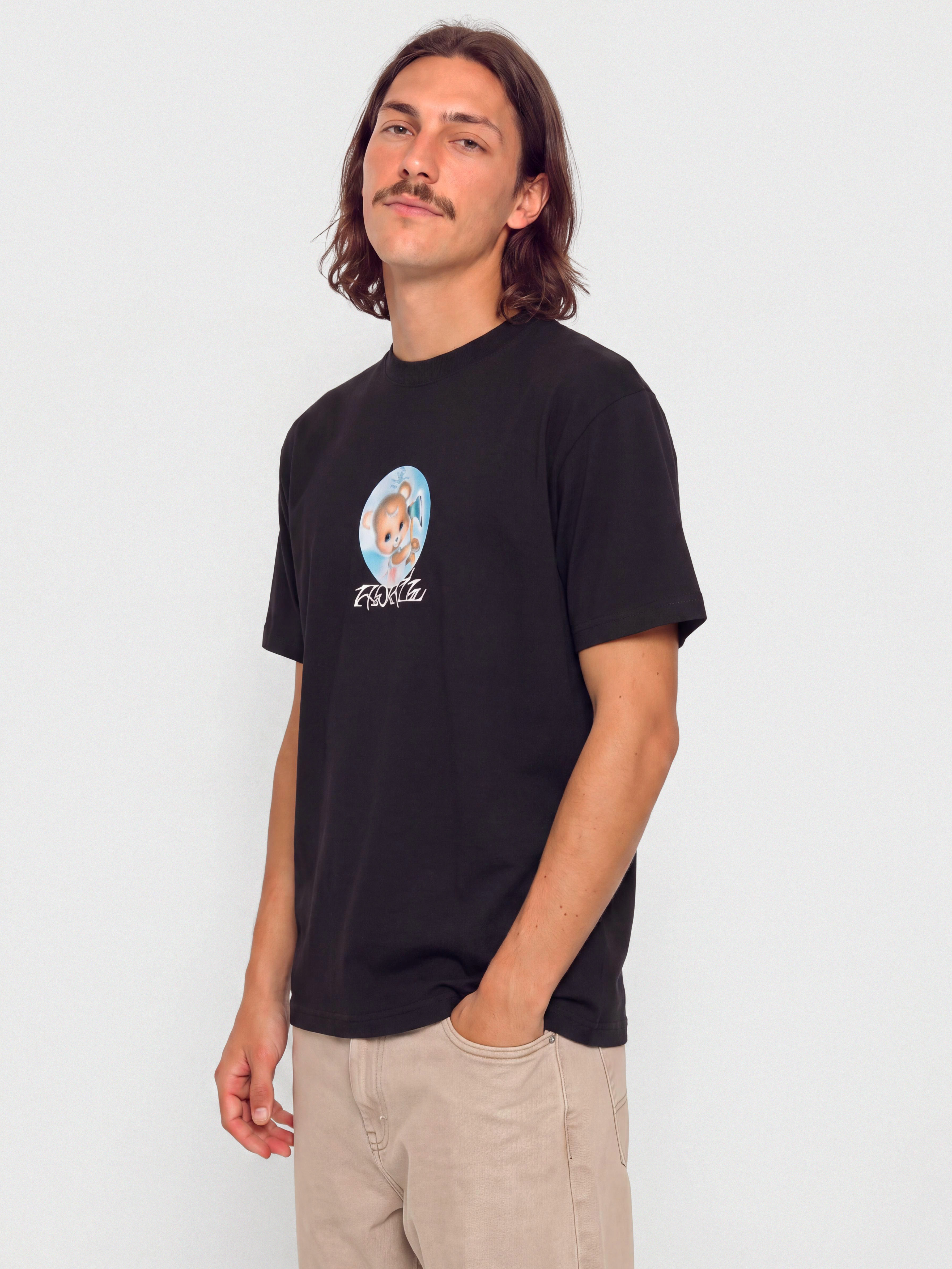 Тениска April Skateboards Bear (black)