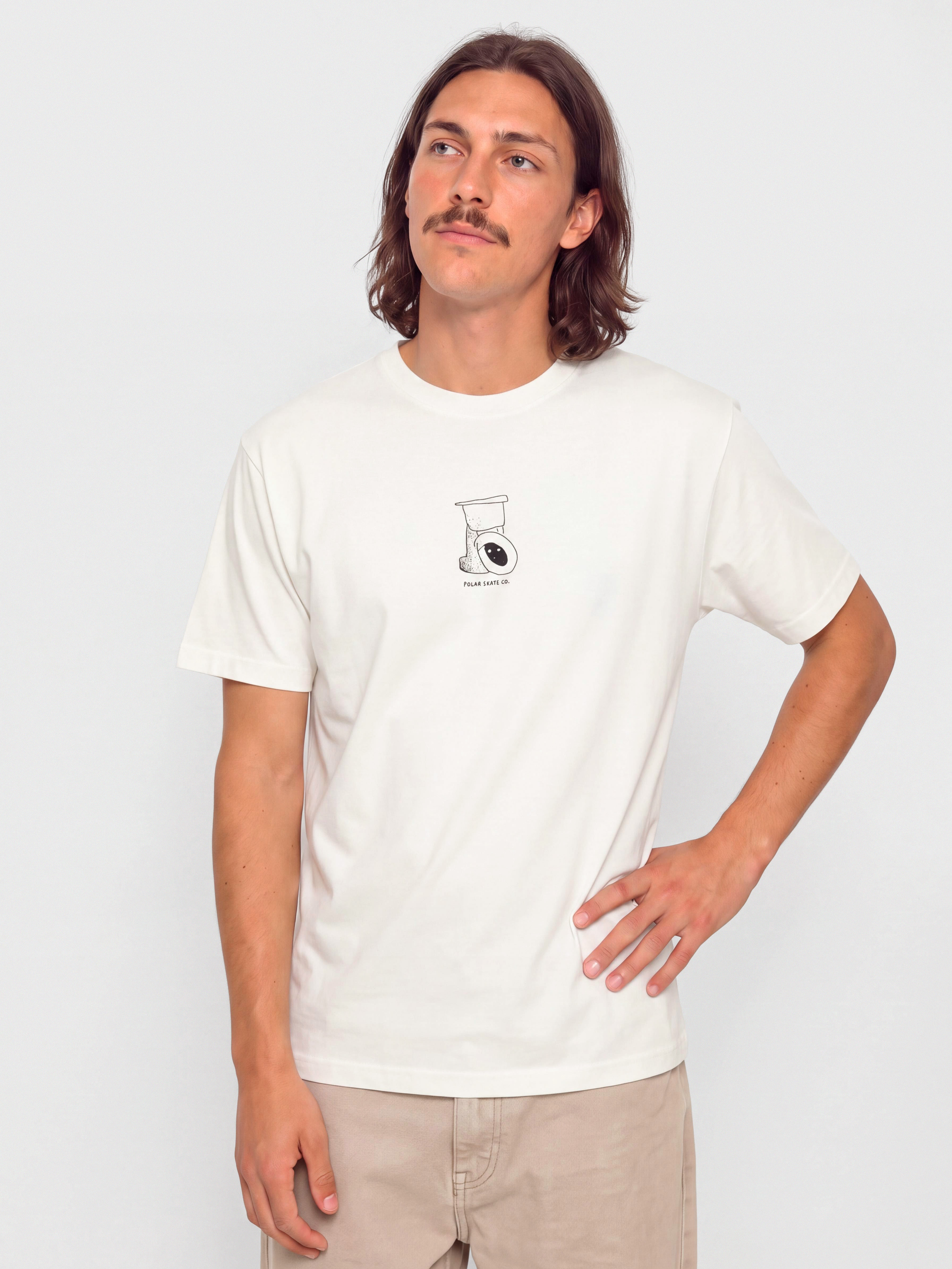 Тениска Polar Skate Toilet (white)
