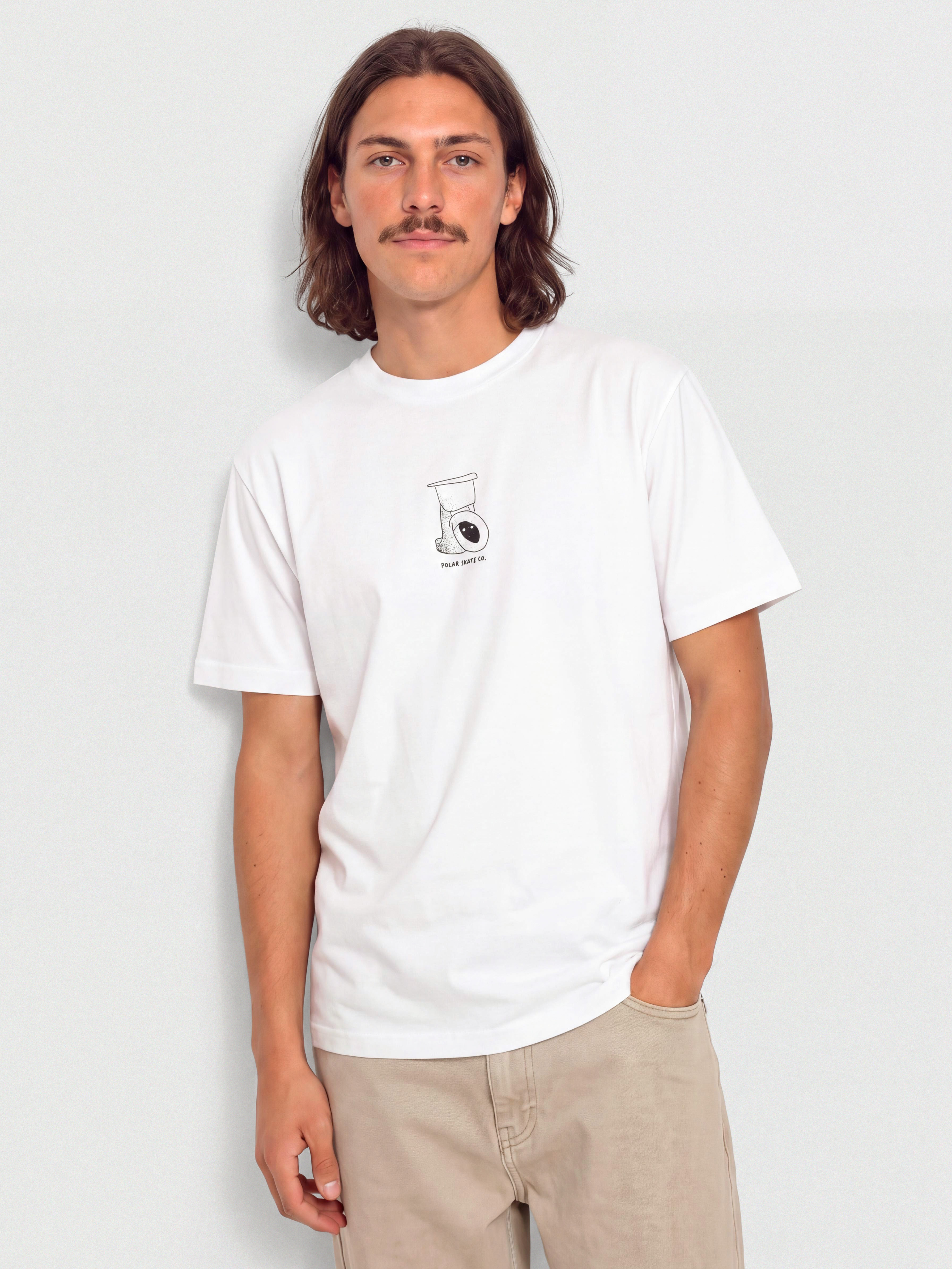 Тениска Polar Skate Toilet (white)