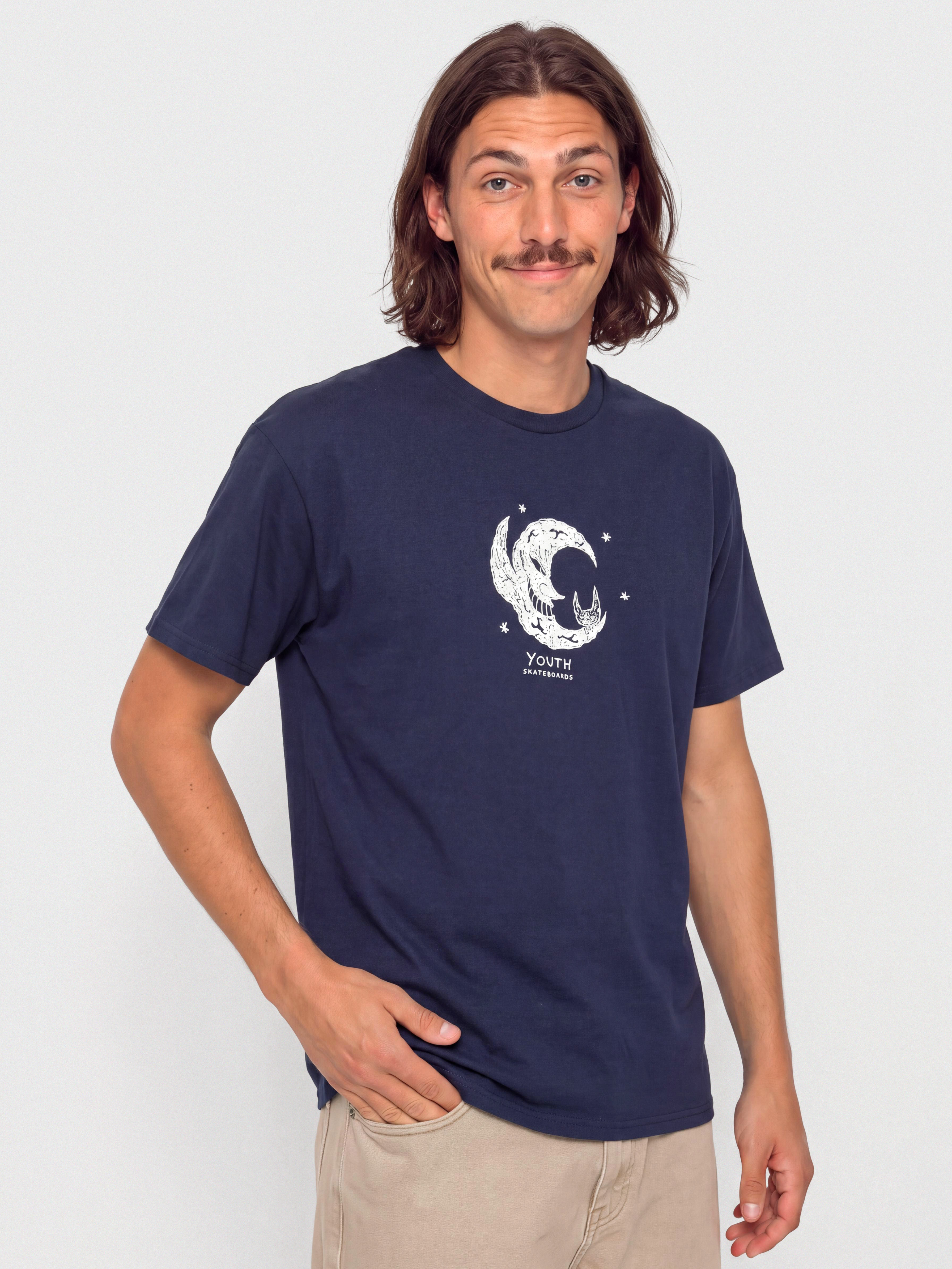 Тениска Youth Skateboards Moon Goblin (navy)