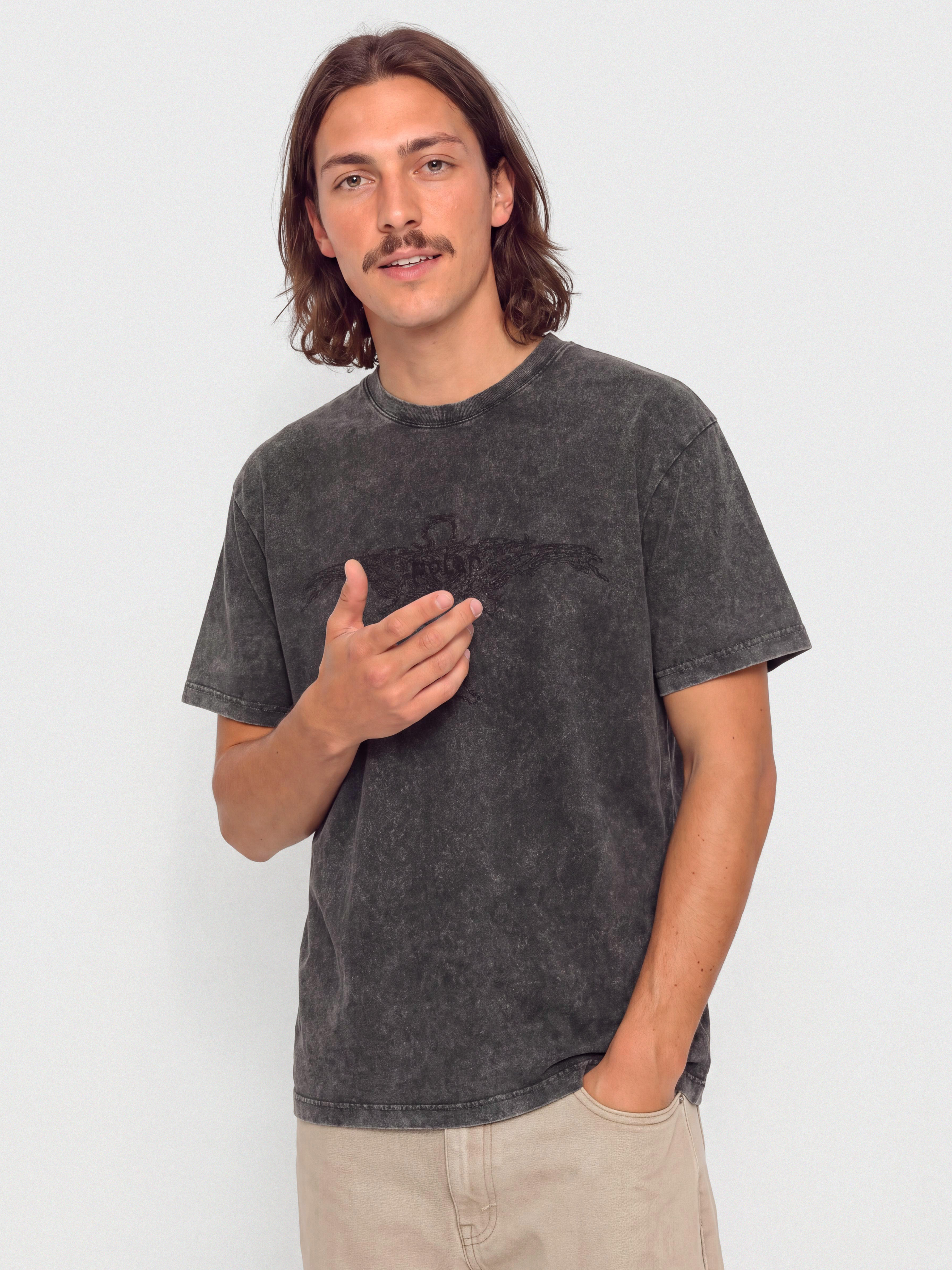 Тениска Polar Skate Acid Soul (black)