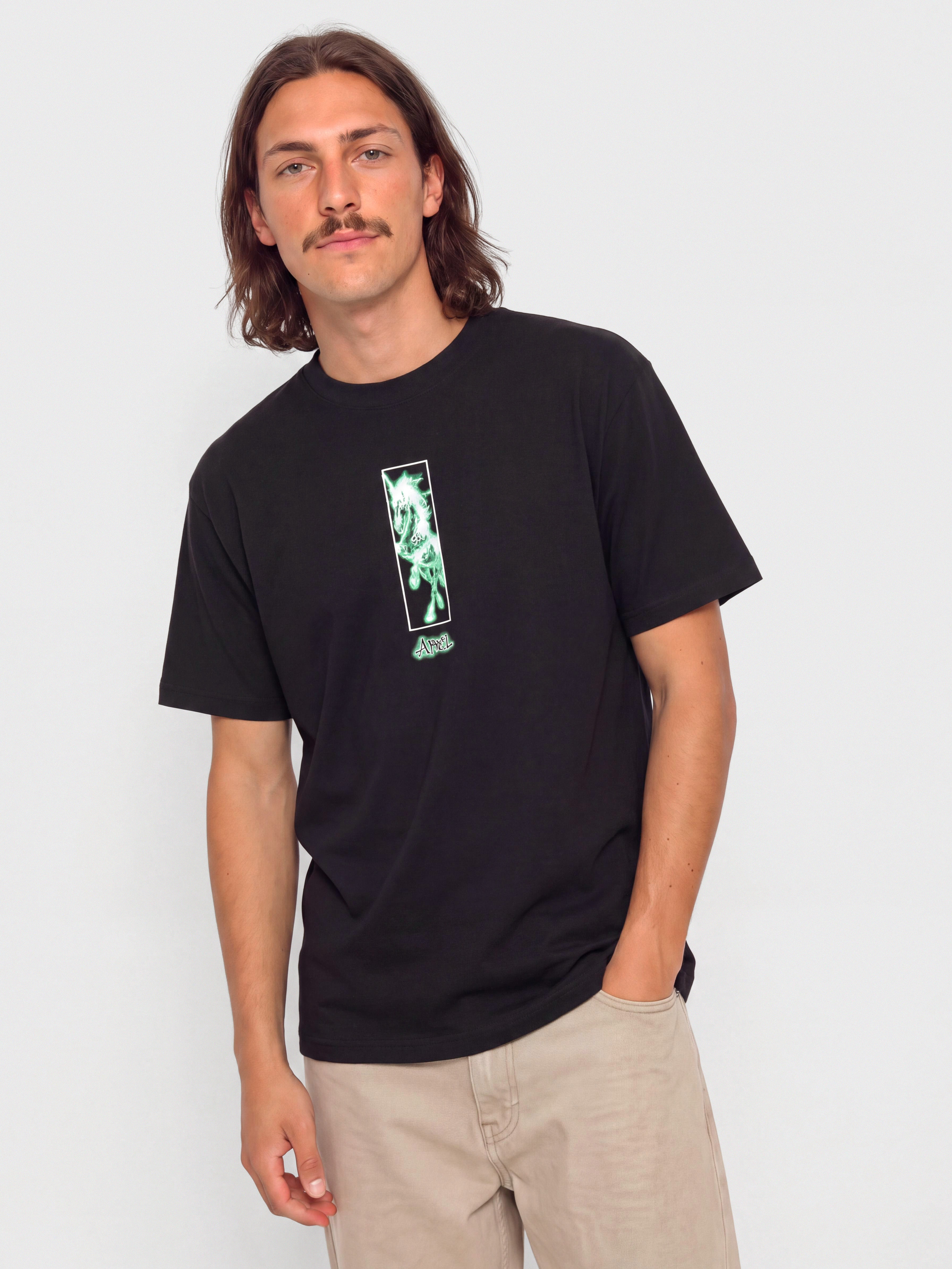 Тениска April Skateboards Uni (black)