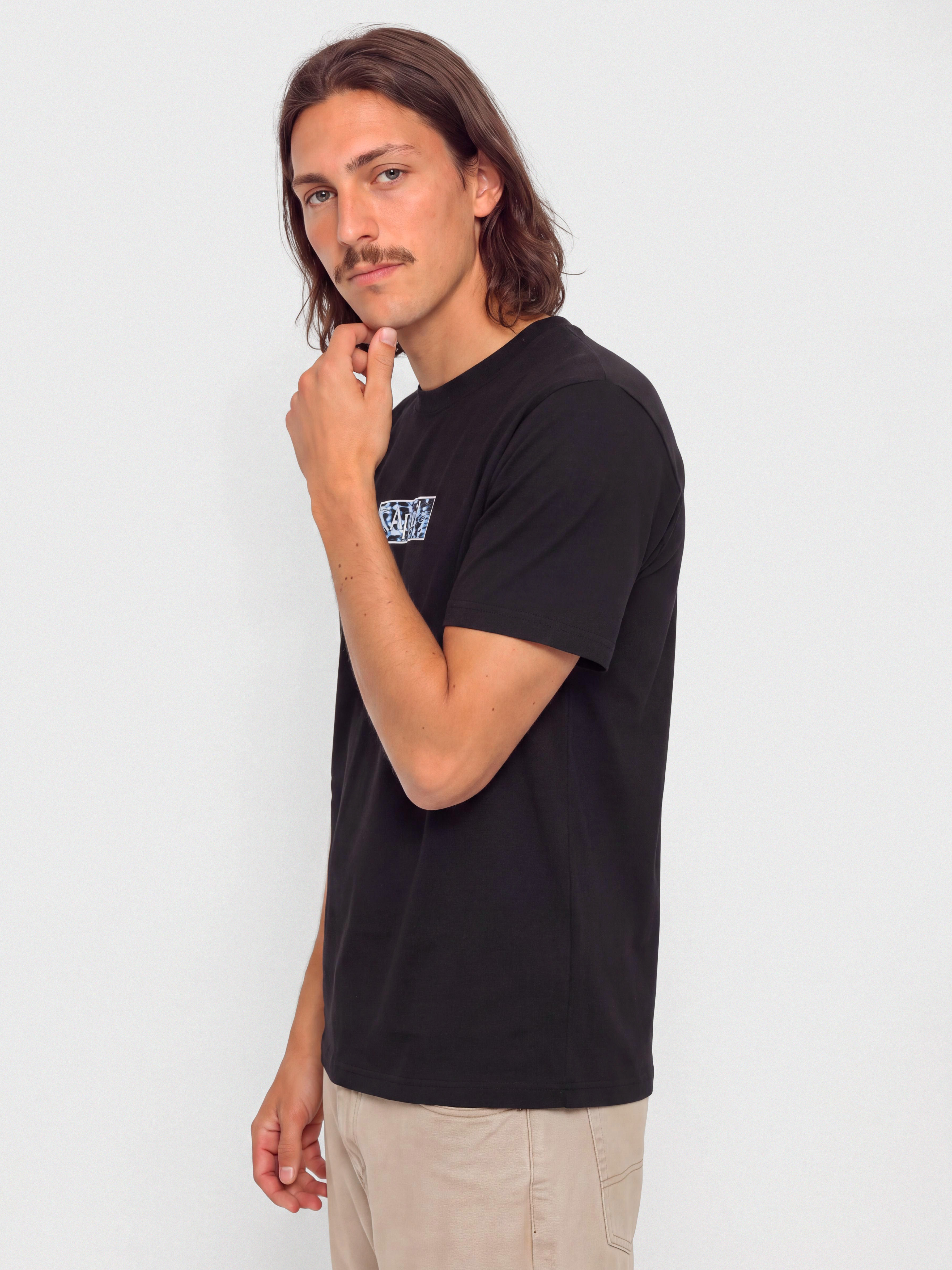 Тениска April Skateboards Liquid (black)