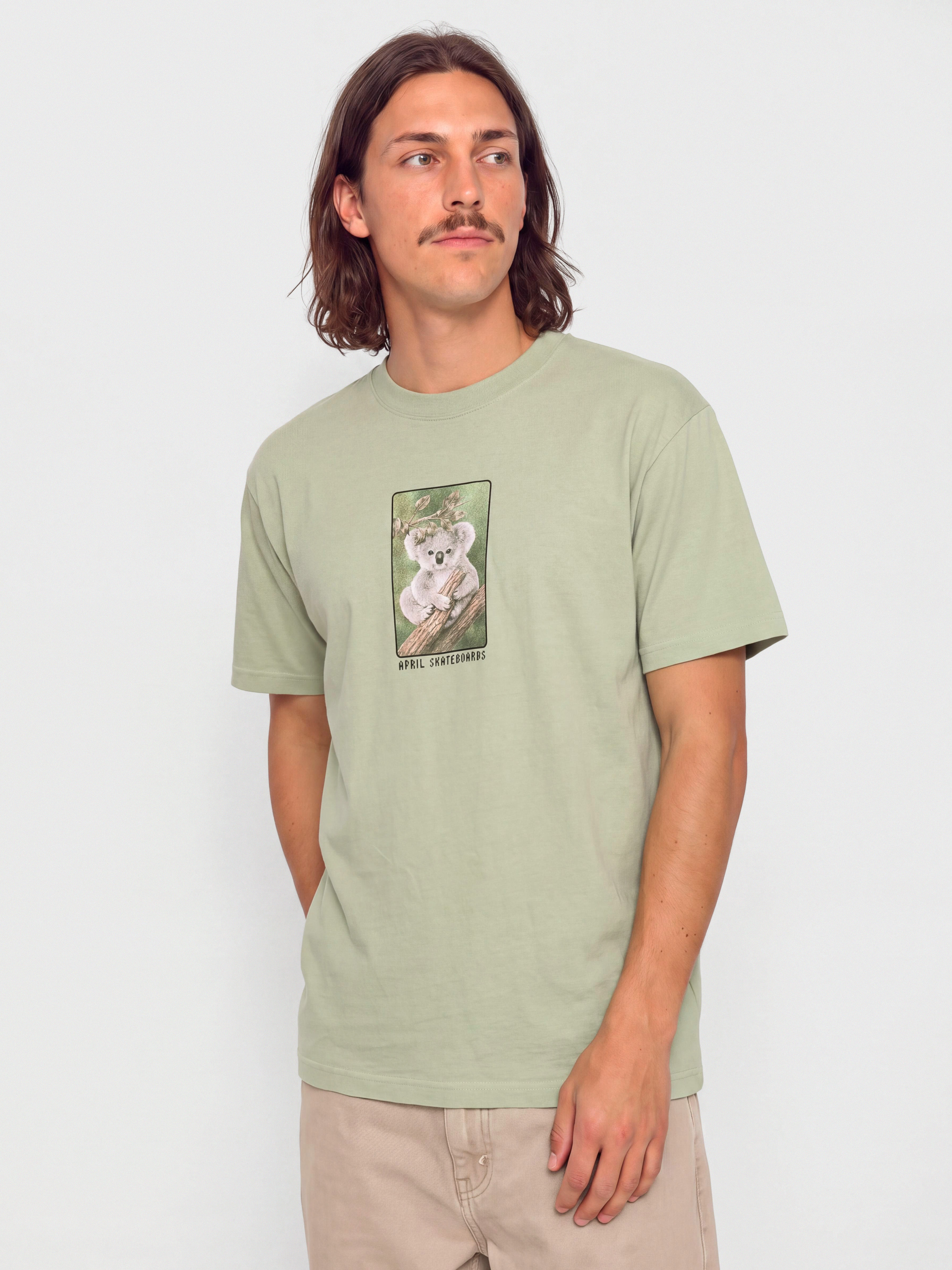 Тениска April Skateboards Marsupial (sage)