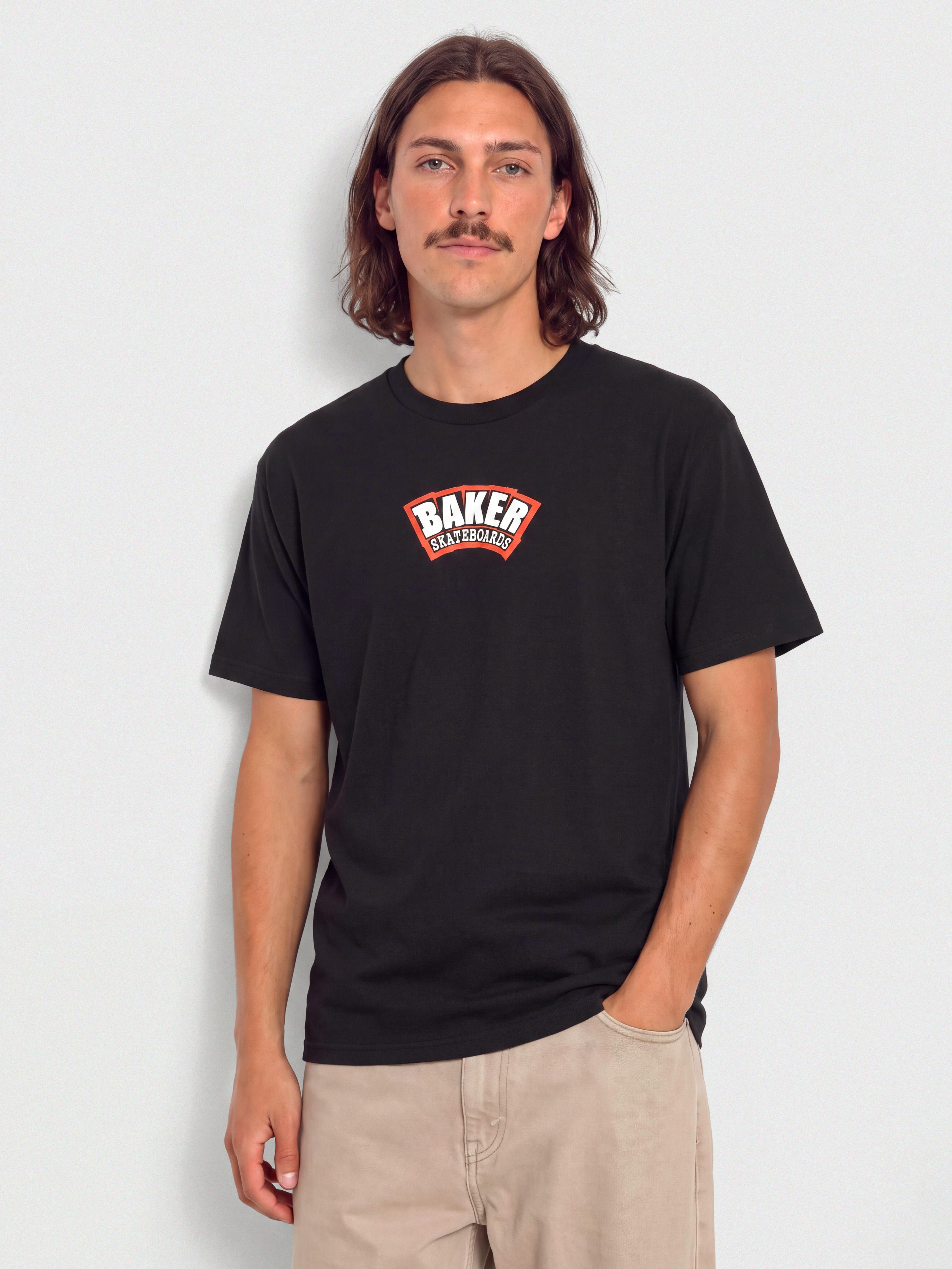 Тениска Baker Arch Logo (blk/red)