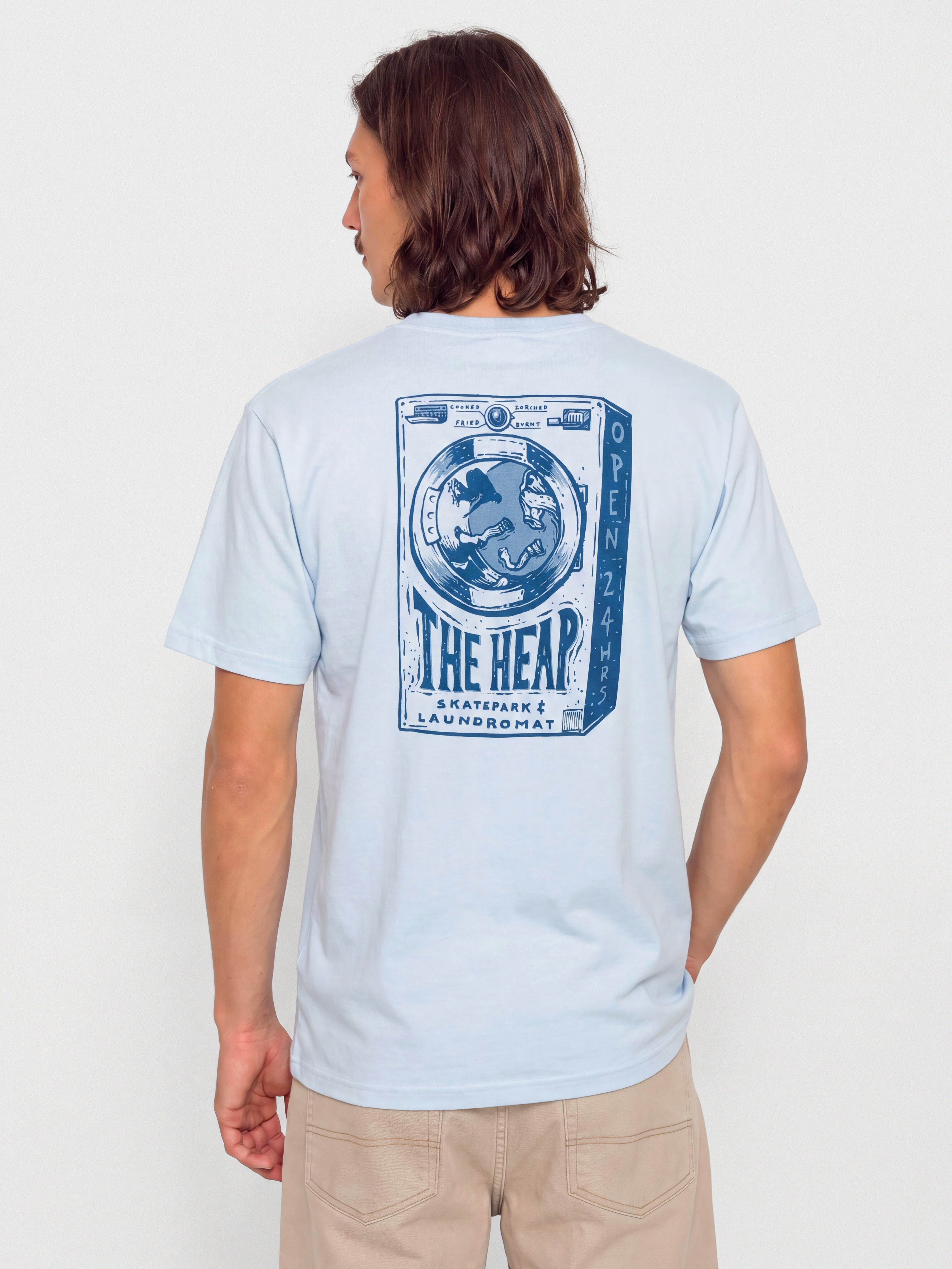 Тениска Antihero The Heap (powder blue w/dk blue prints)