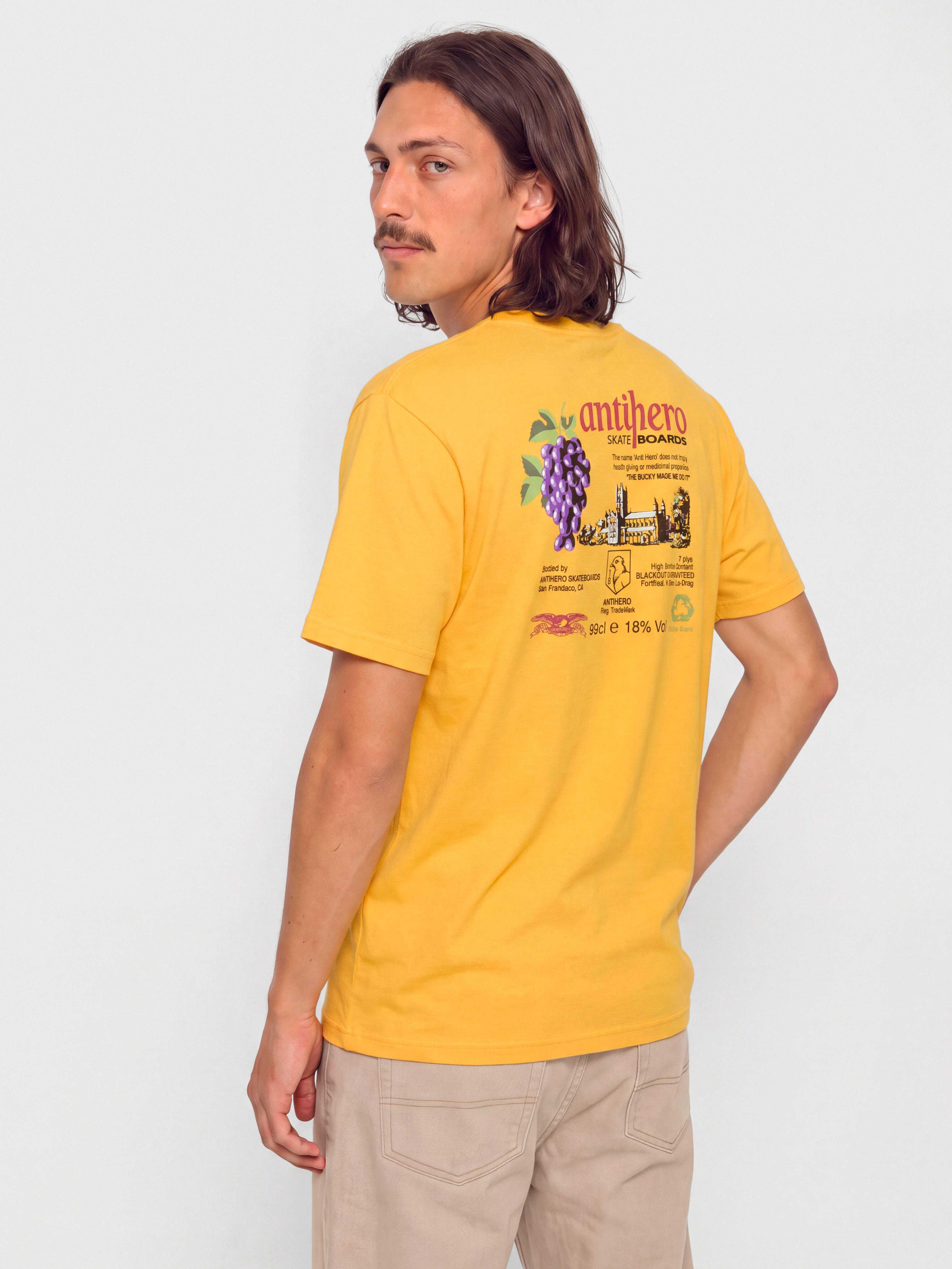 Тениска Antihero The Bucky (gold w/multi color prints)