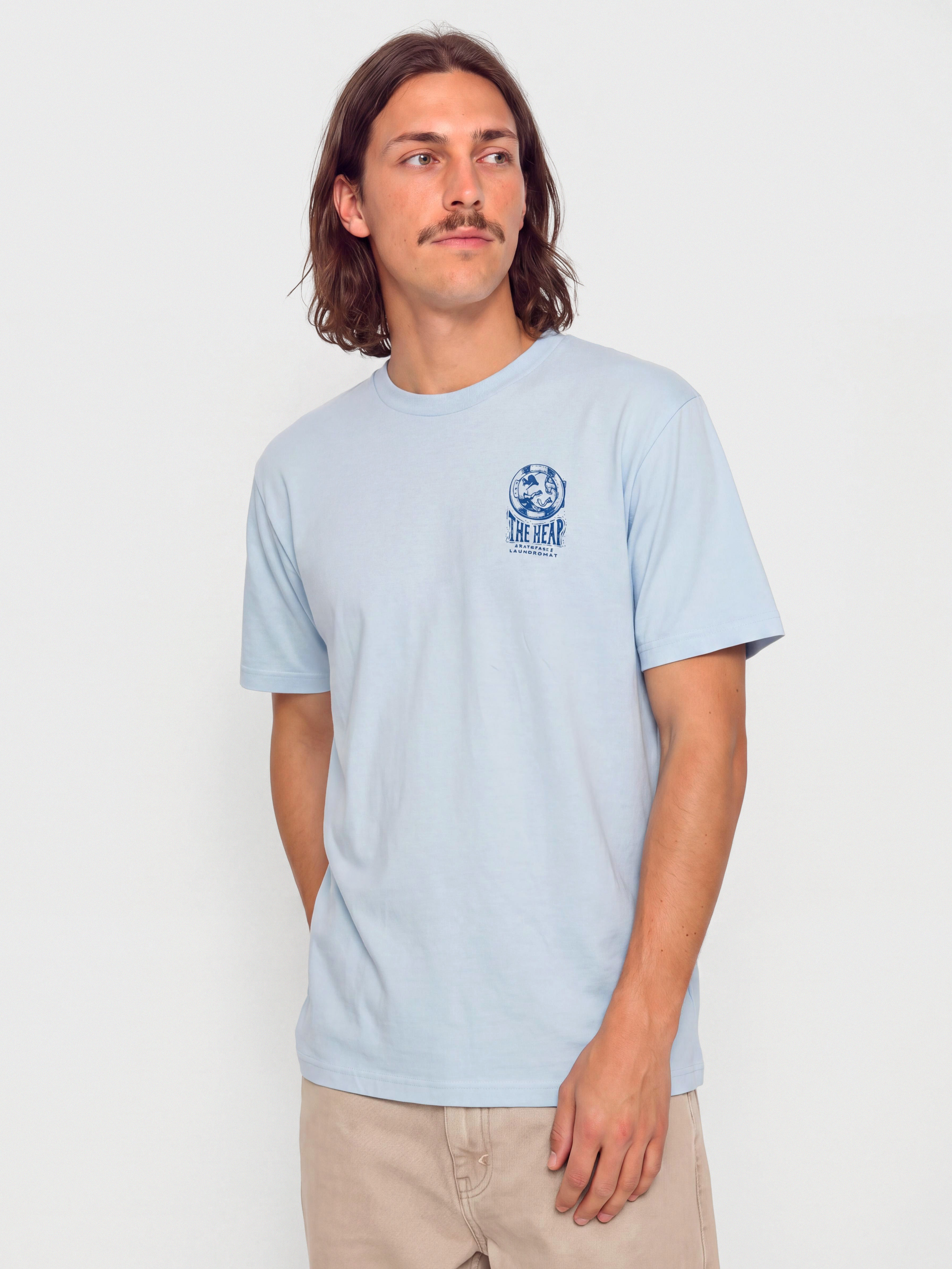 Тениска Antihero The Heap (powder blue w/dk blue prints)