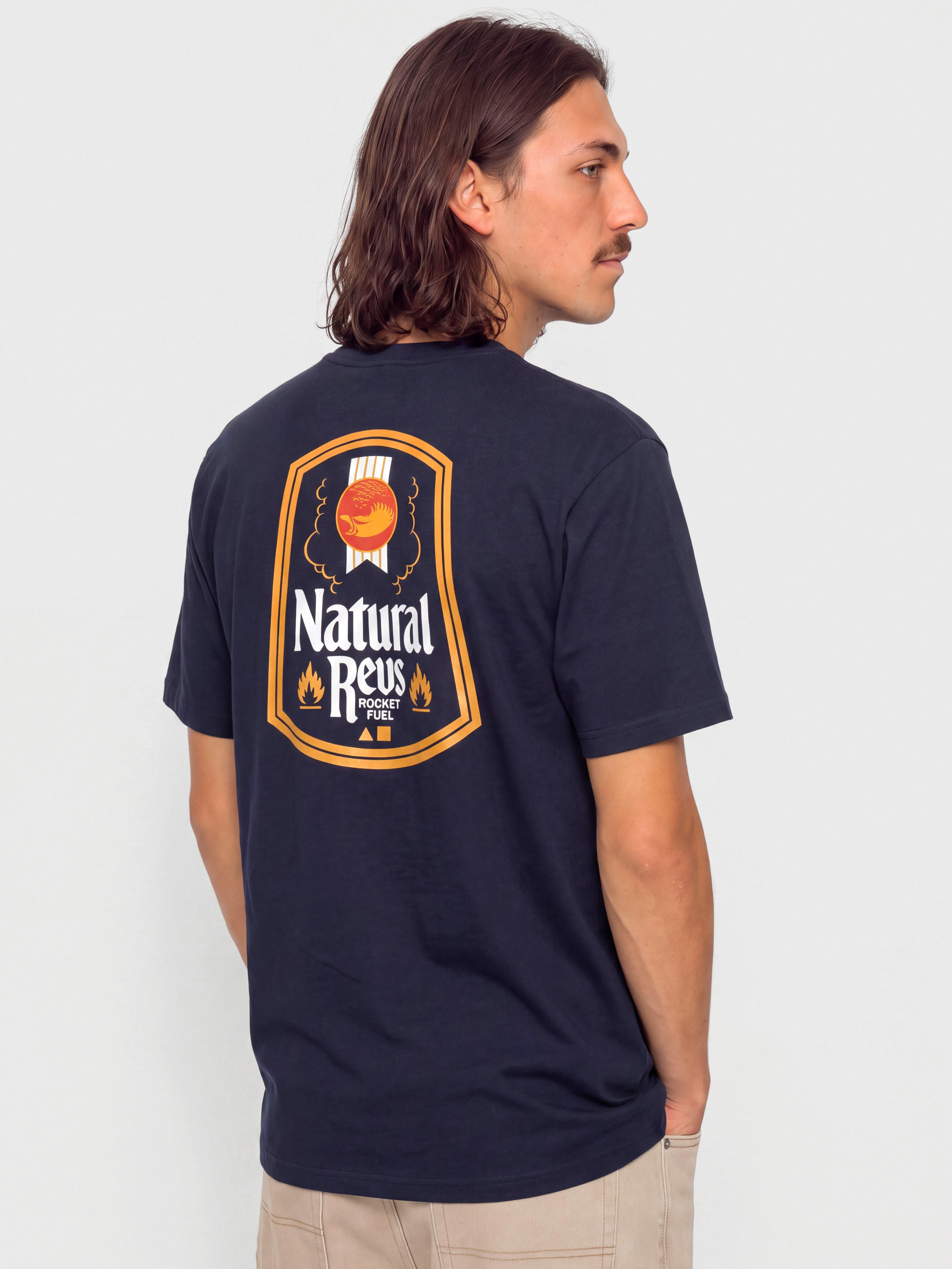 Тениска Antihero Natty Revs (navy w/multi color prints)