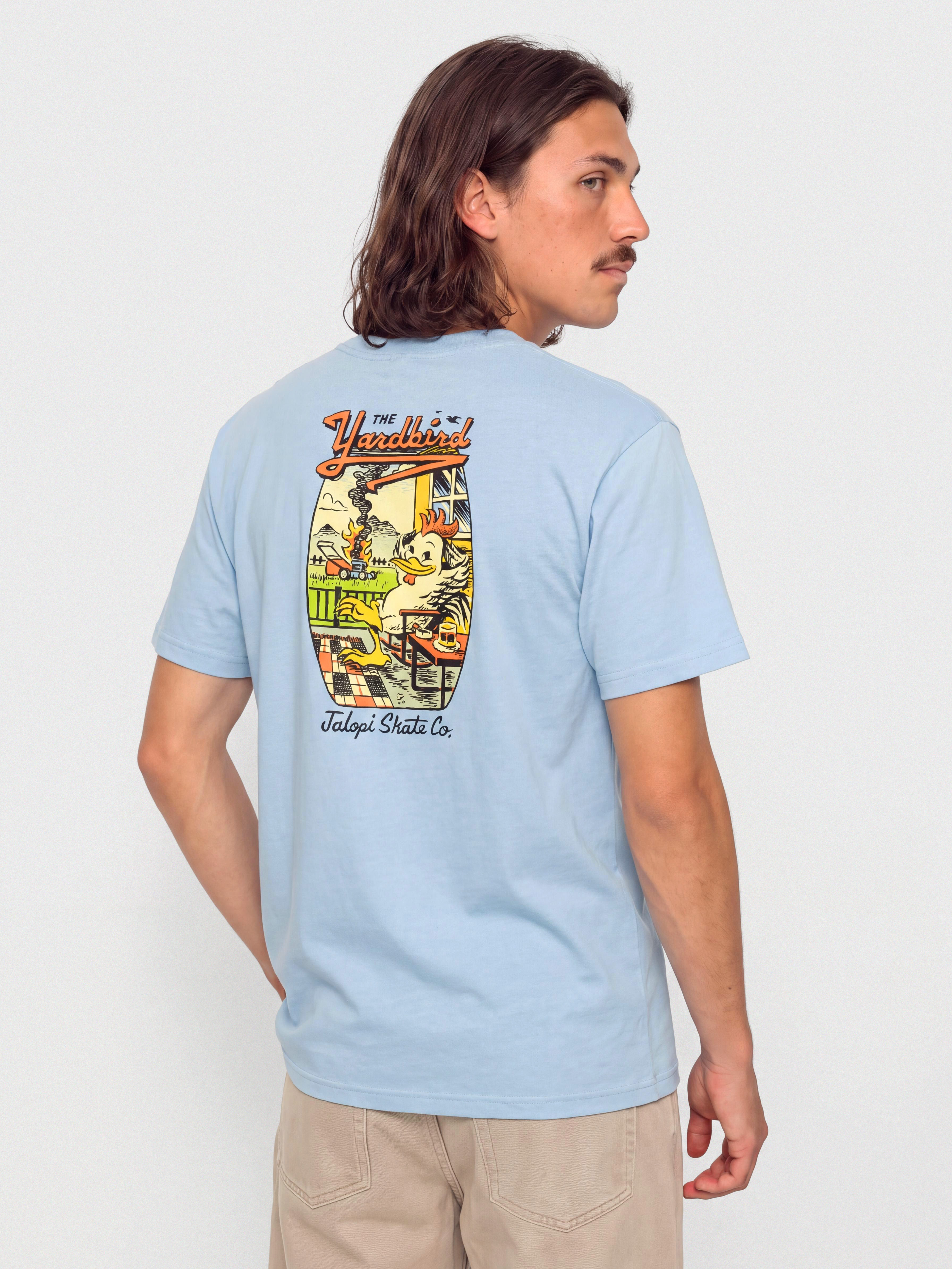 Тениска Antihero Jalopi Yardbird (heather light blue)
