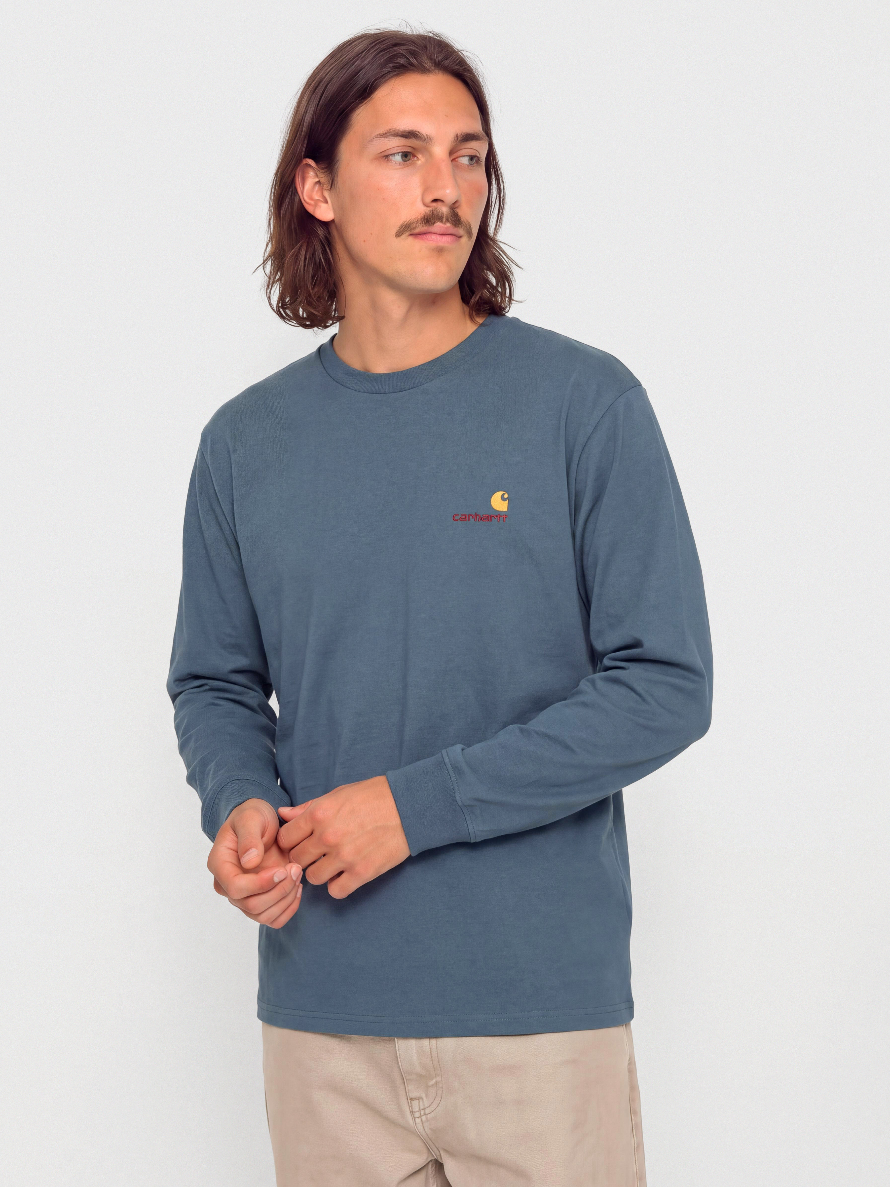 Блуза Carhartt WIP American Script (office blue)