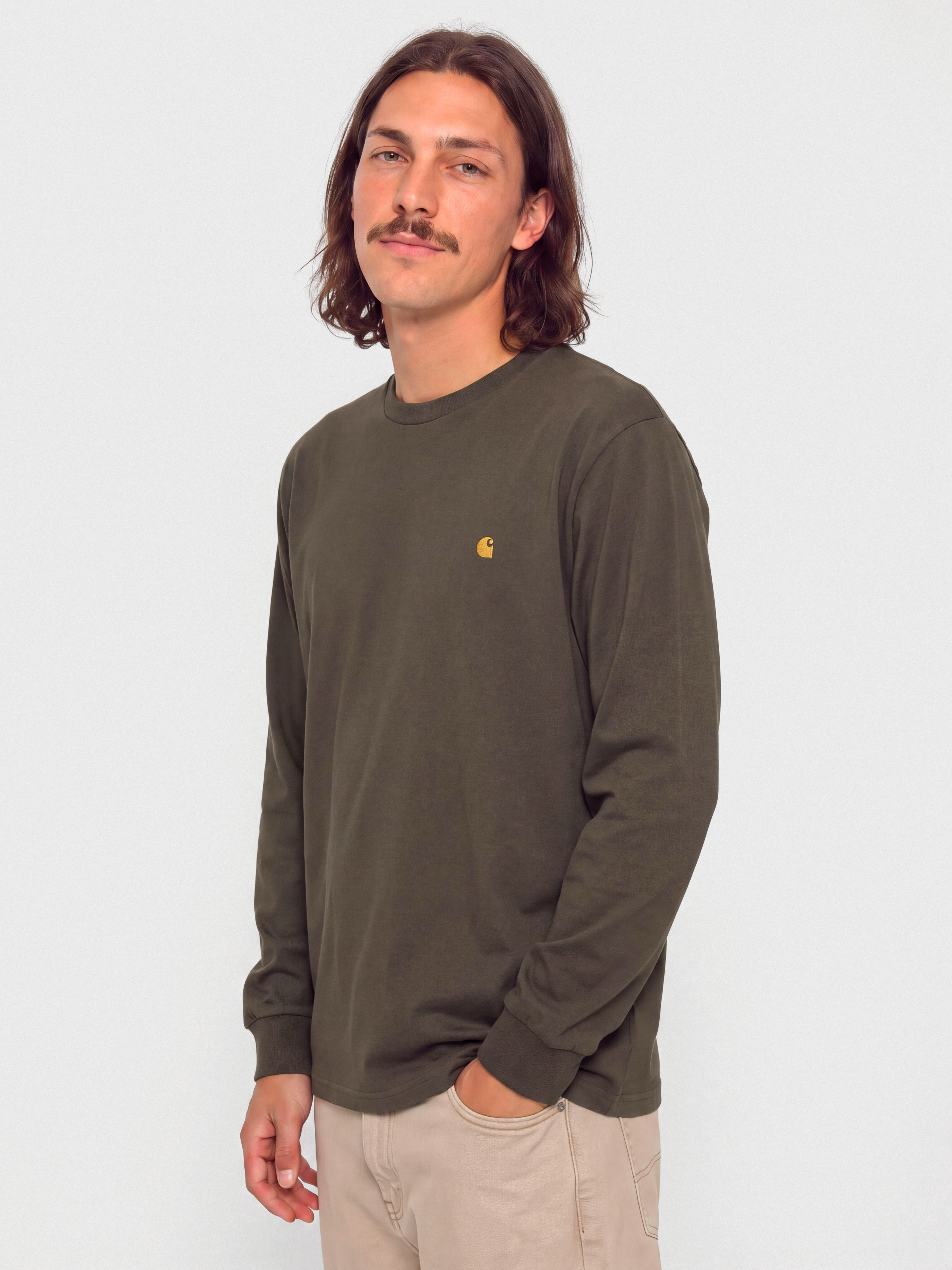 Блуза Carhartt WIP Chase (shungite/gold)