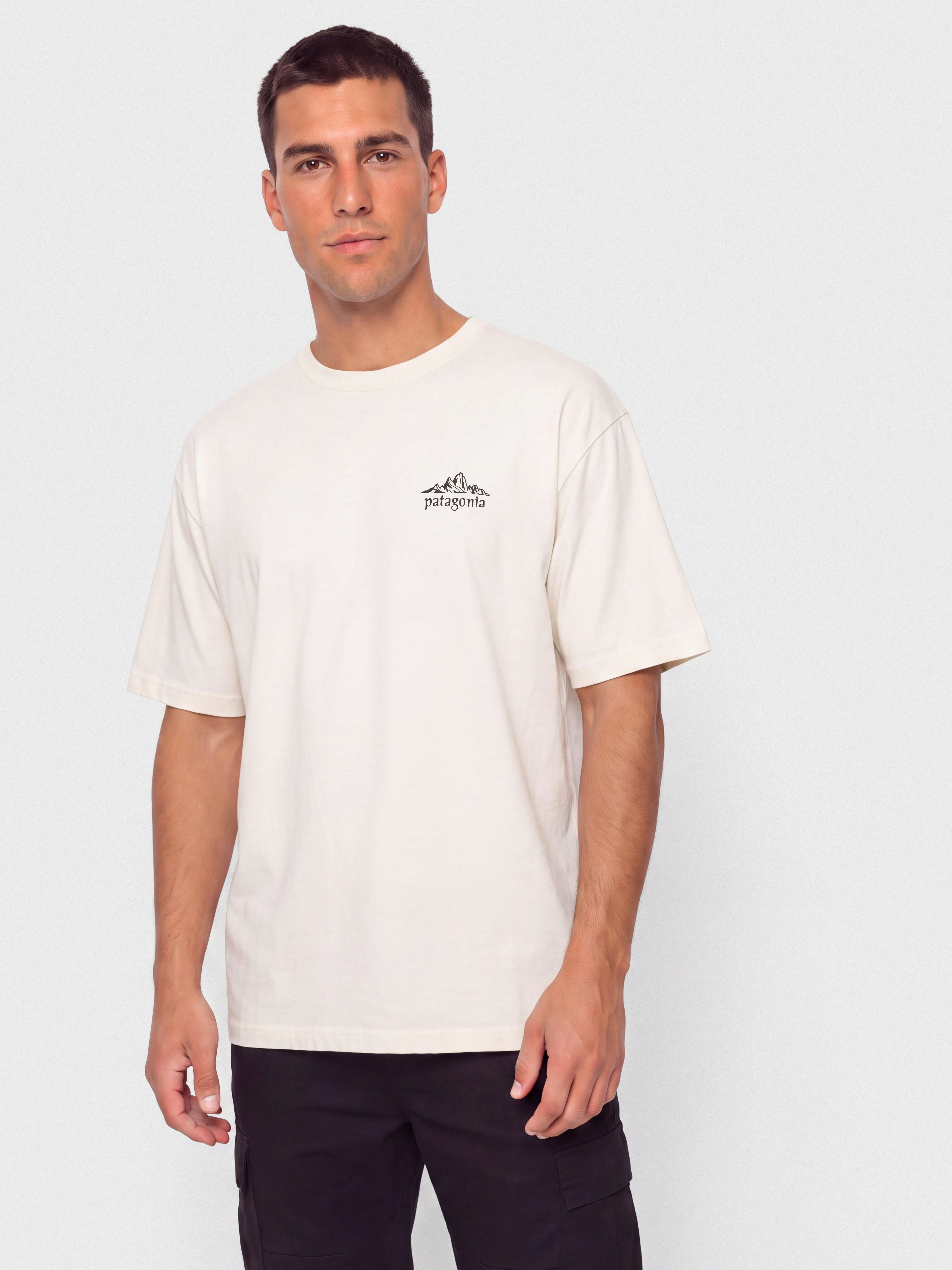 Тениска Patagonia Cloud Crag (undyed natural)