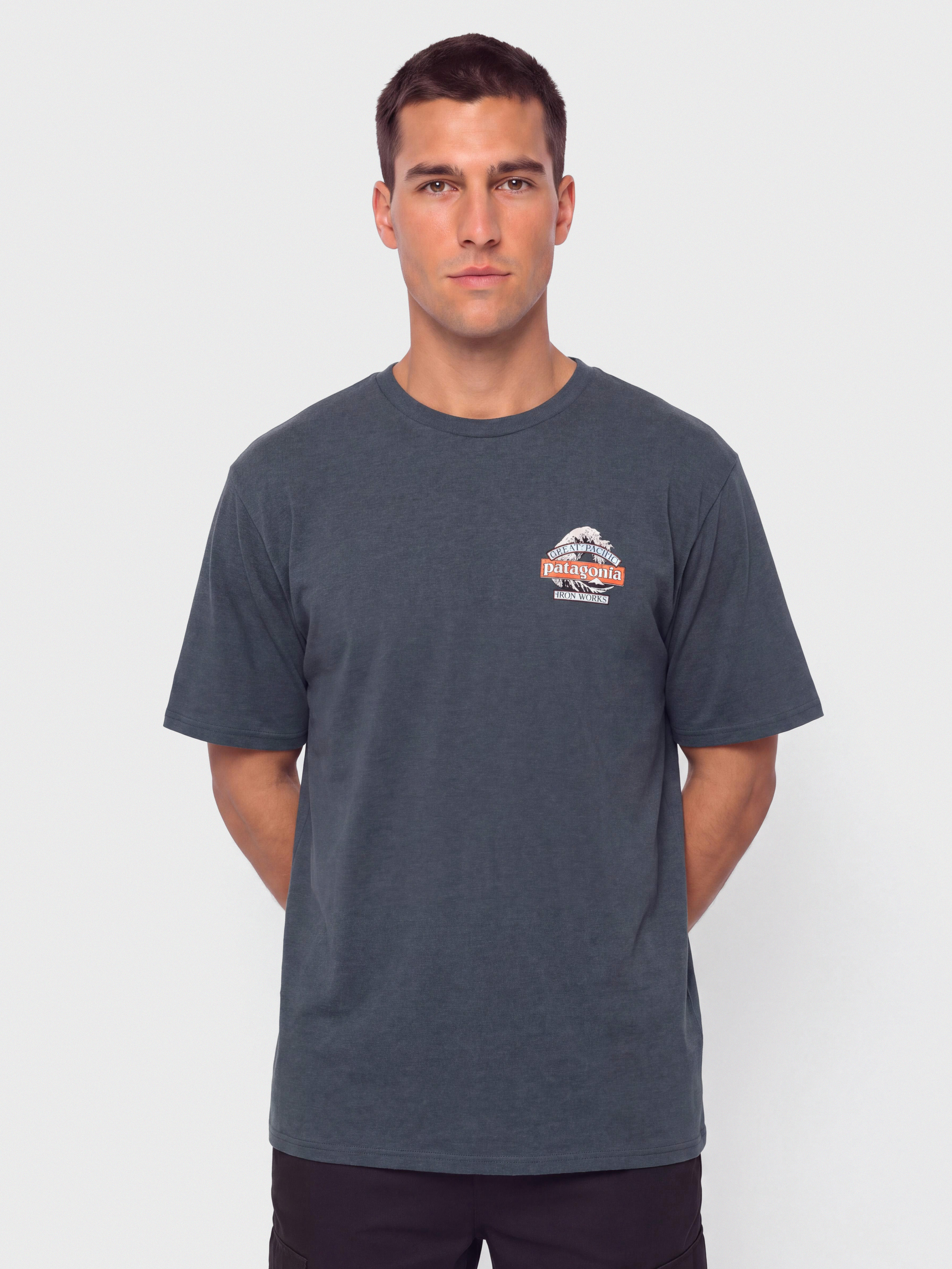 Тениска Patagonia Great Waves Responsibili (summit blue)