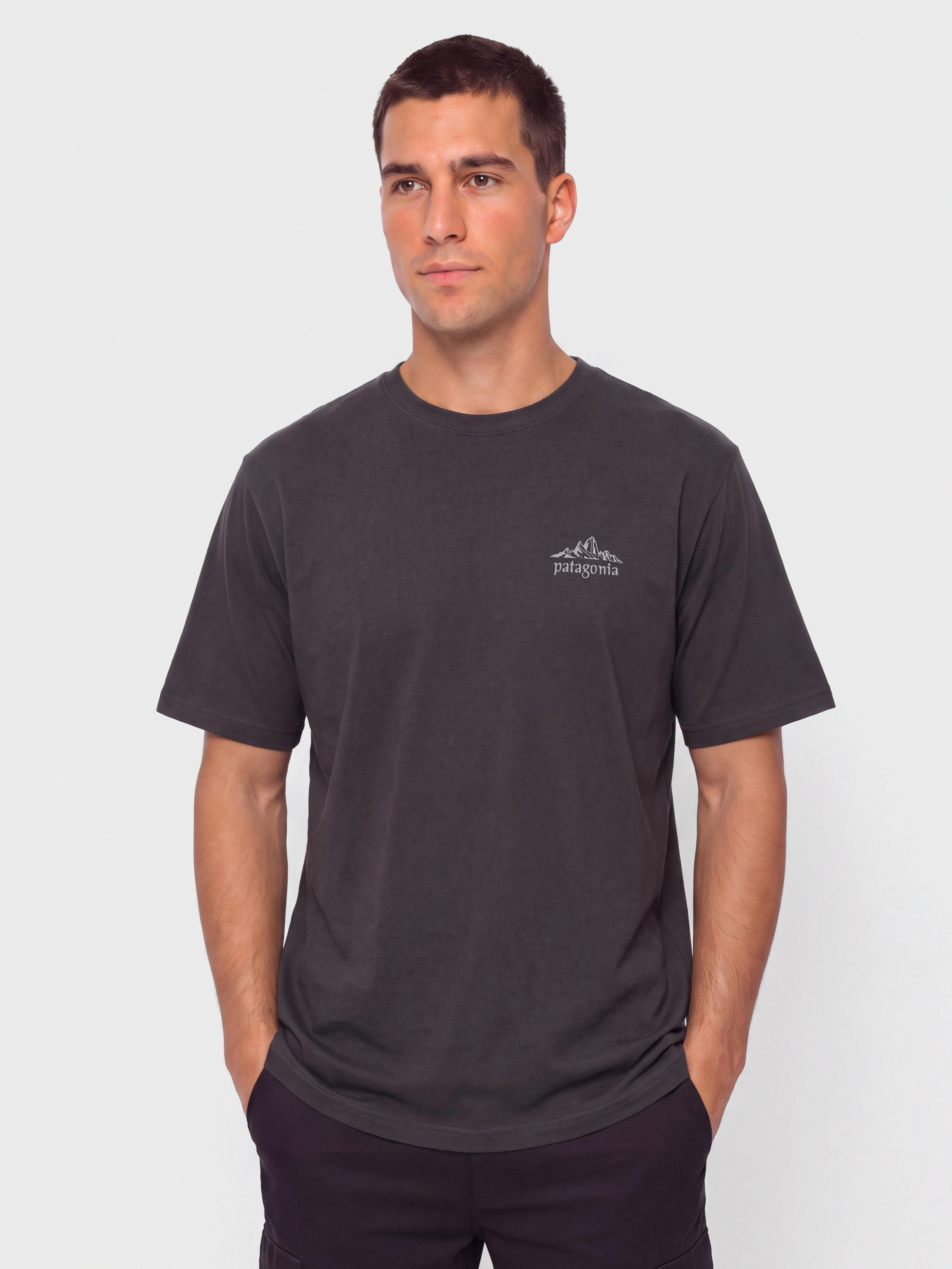 Тениска Patagonia Cloud Crag (ink black)