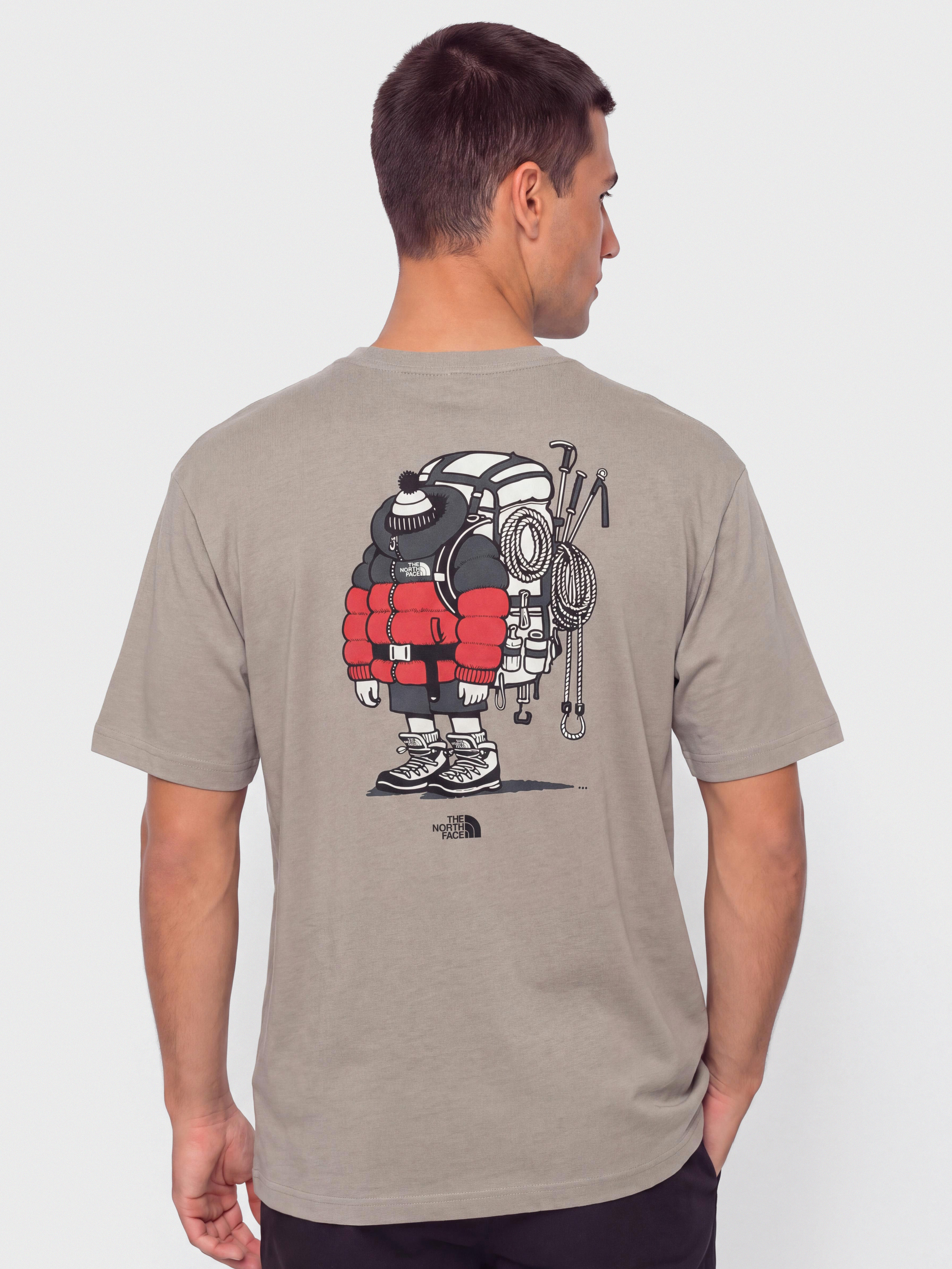 Тениска The North Face Gear Up Get Out Relaxed (stone slab)