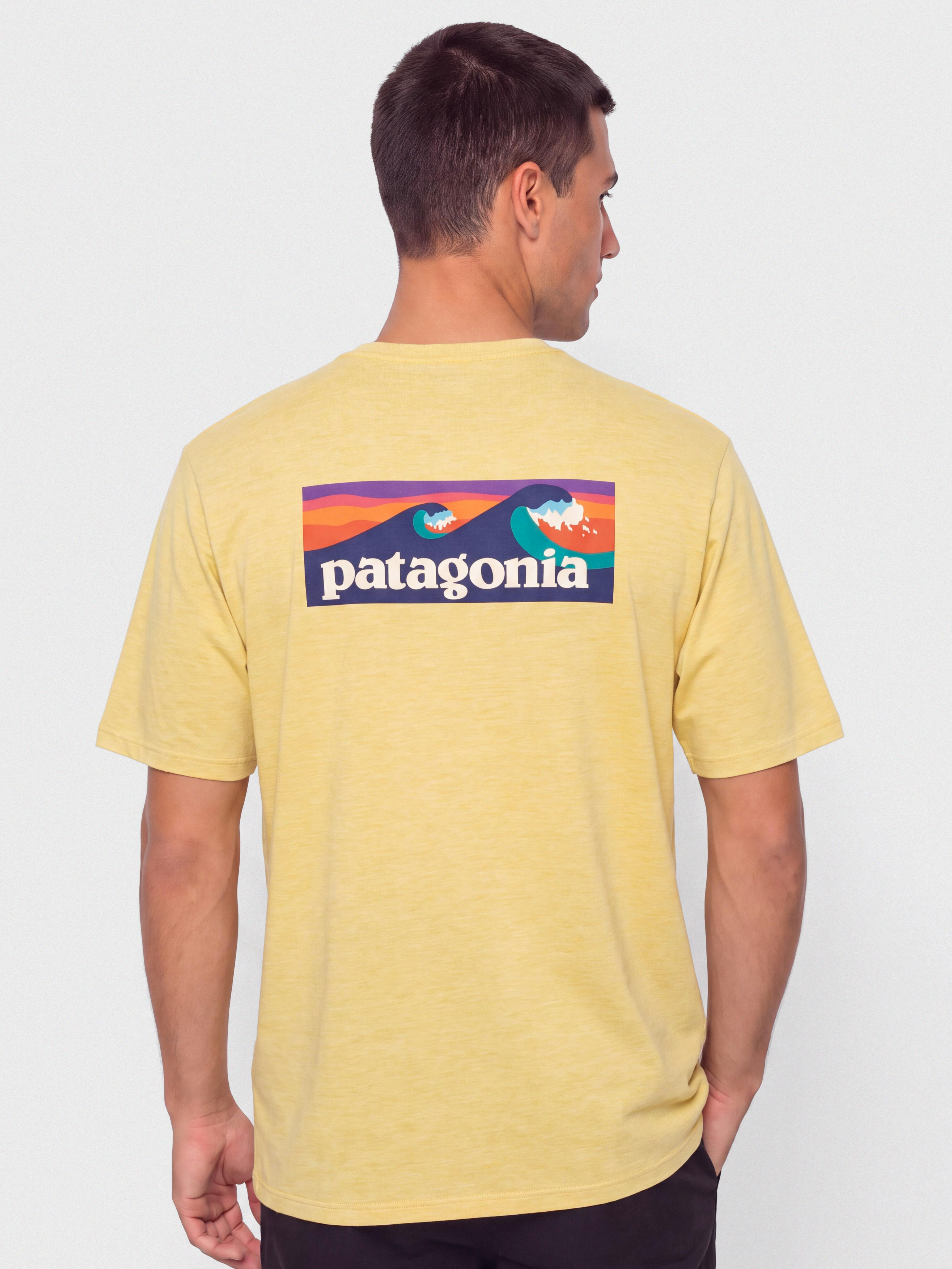 Тениска Patagonia Cap Cool Daily Boardshort Logo (limestone yellow light limestone yellow x dye)